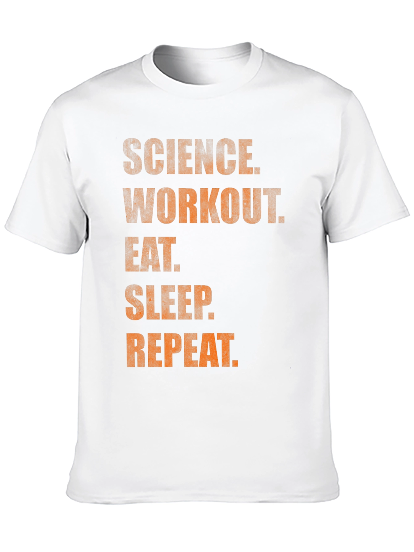 Science Workout Eat Sleep Repeat Graphic Tee