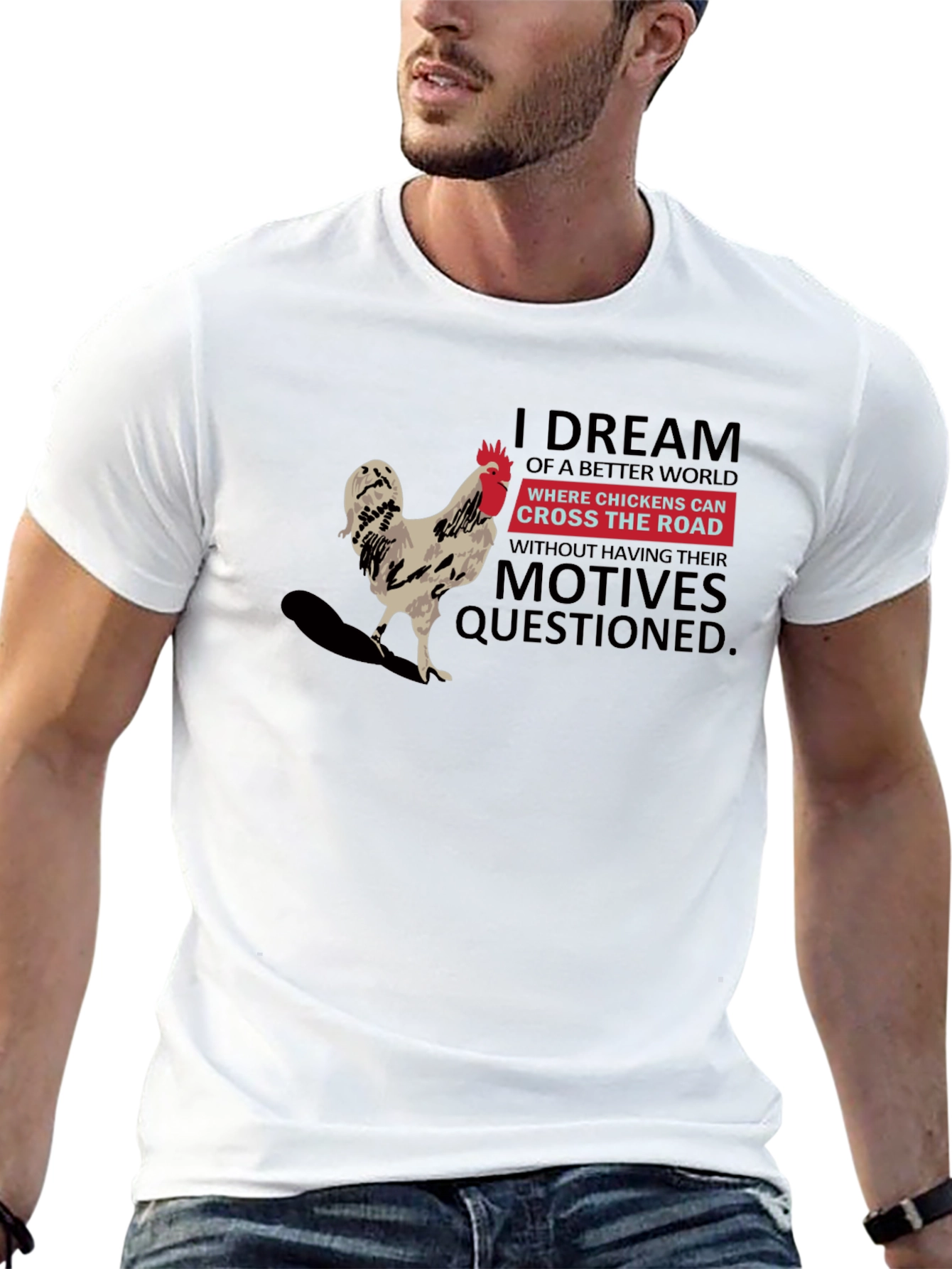 Chicken Cross Road T-Shirt: Dream World