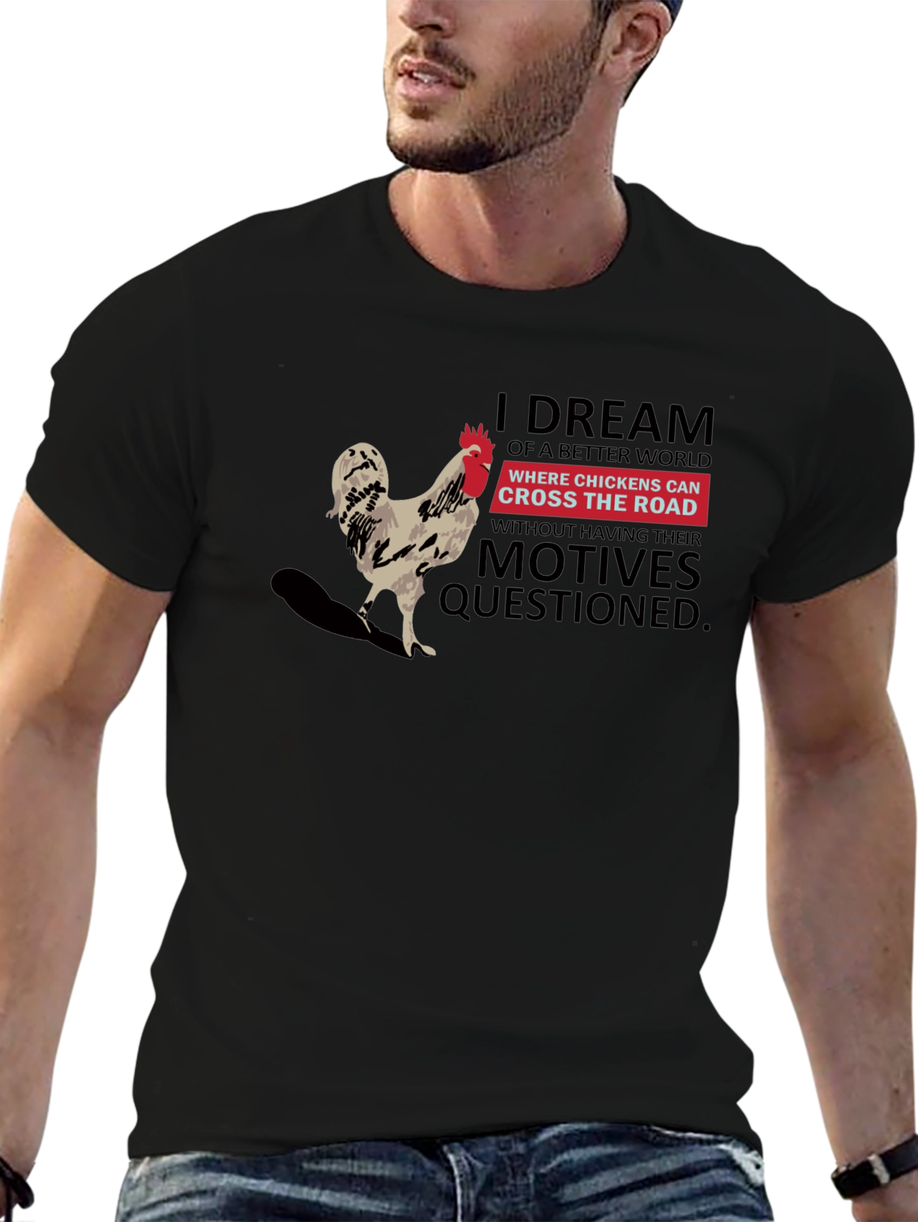 Chicken Cross Road T-Shirt: Dream World