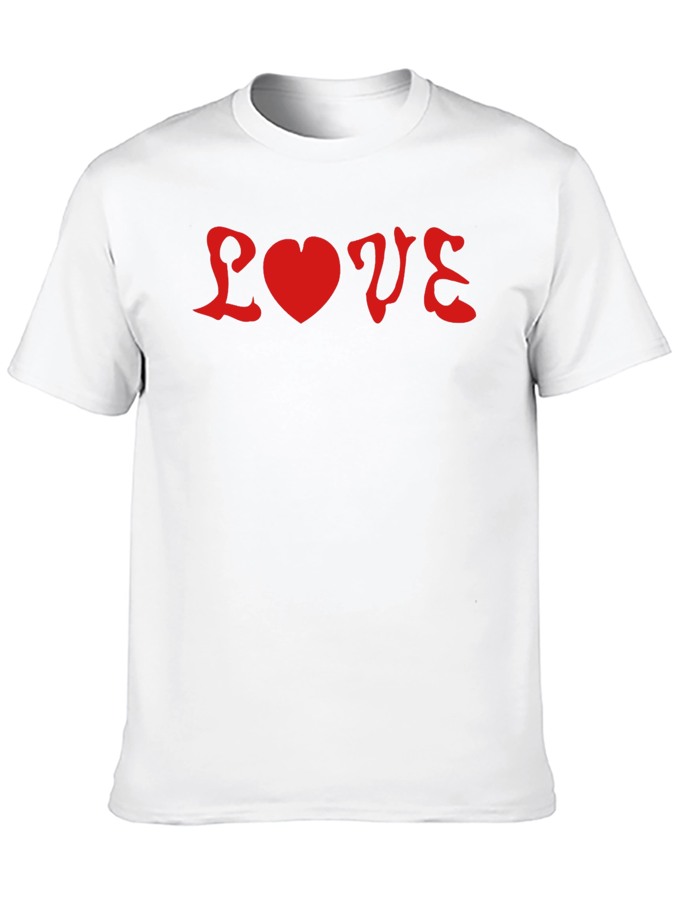 Love Graphic Tee - Red on Black