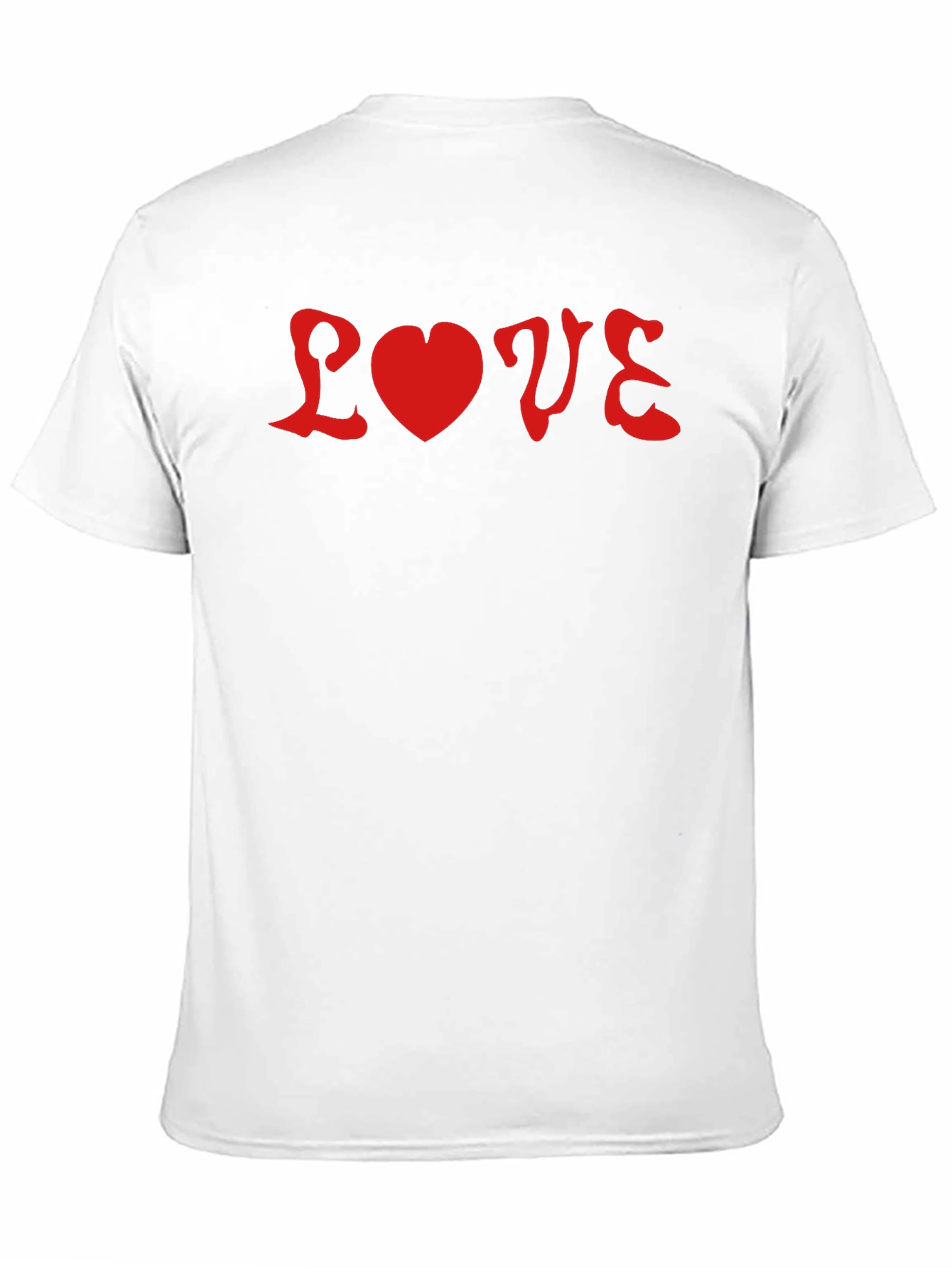 Love Graphic Tee - Red on Black