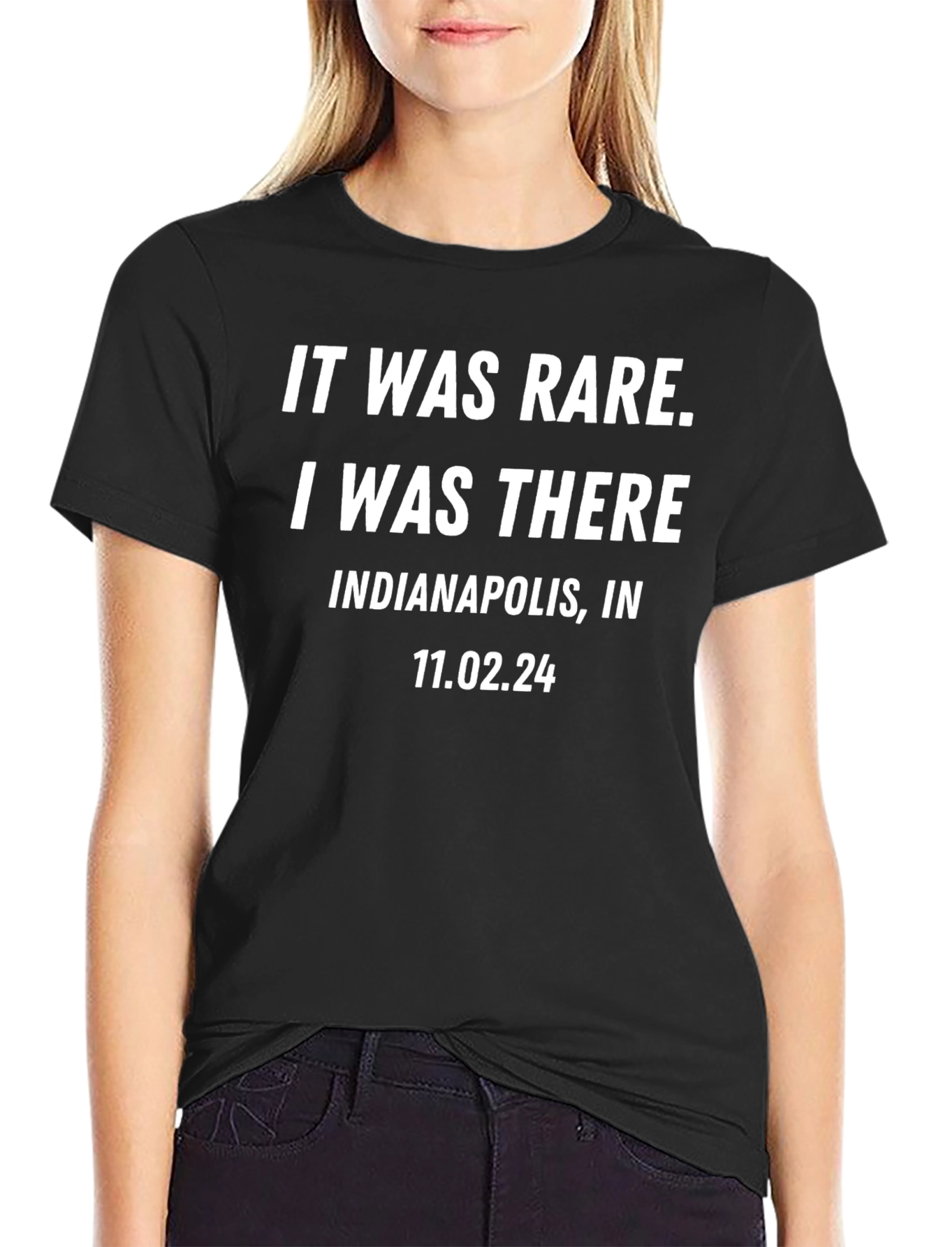 It Was Rare I Was There Indianapolis Black T-Shirt