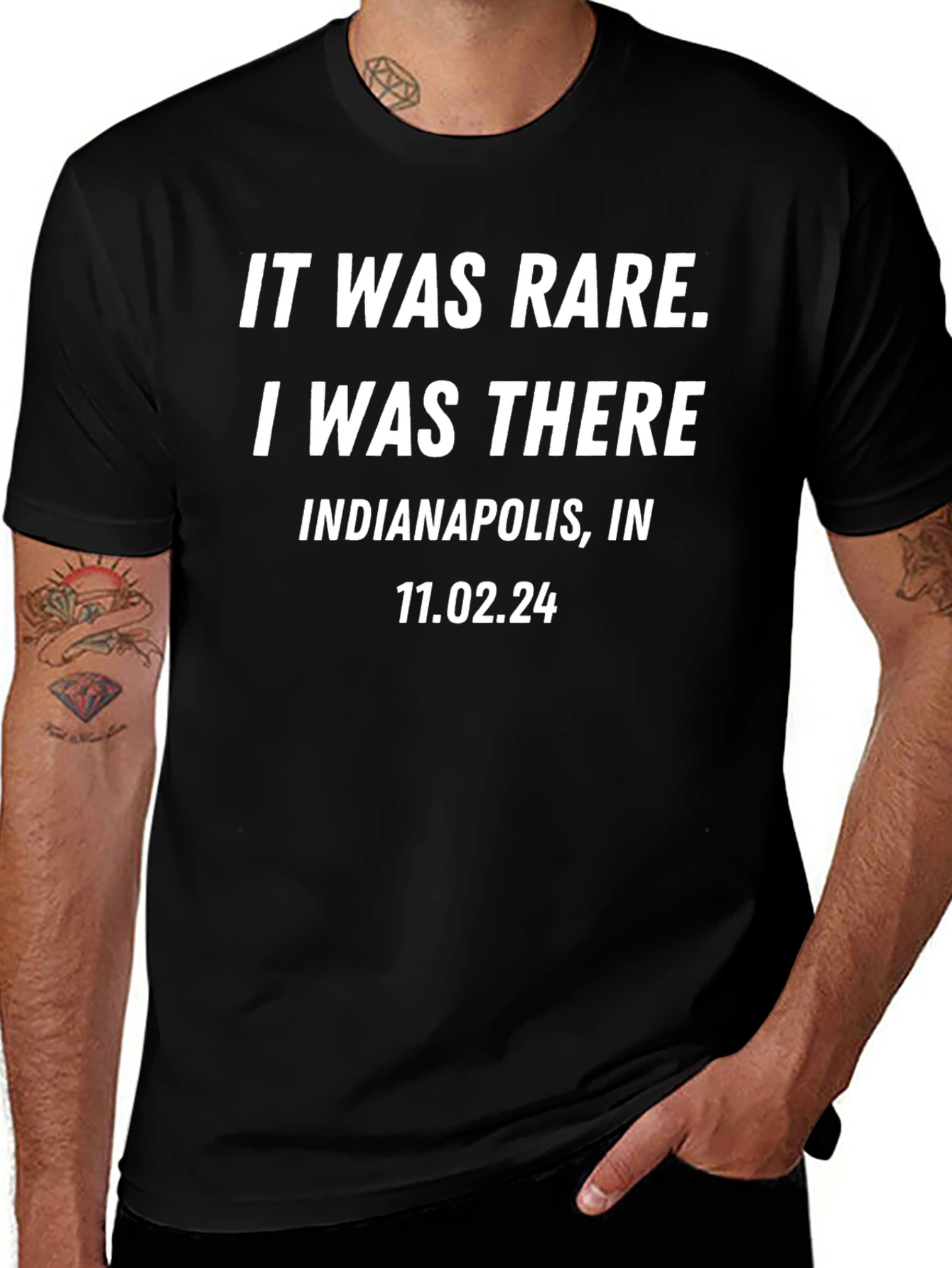 It Was Rare I Was There Indianapolis Black T-Shirt