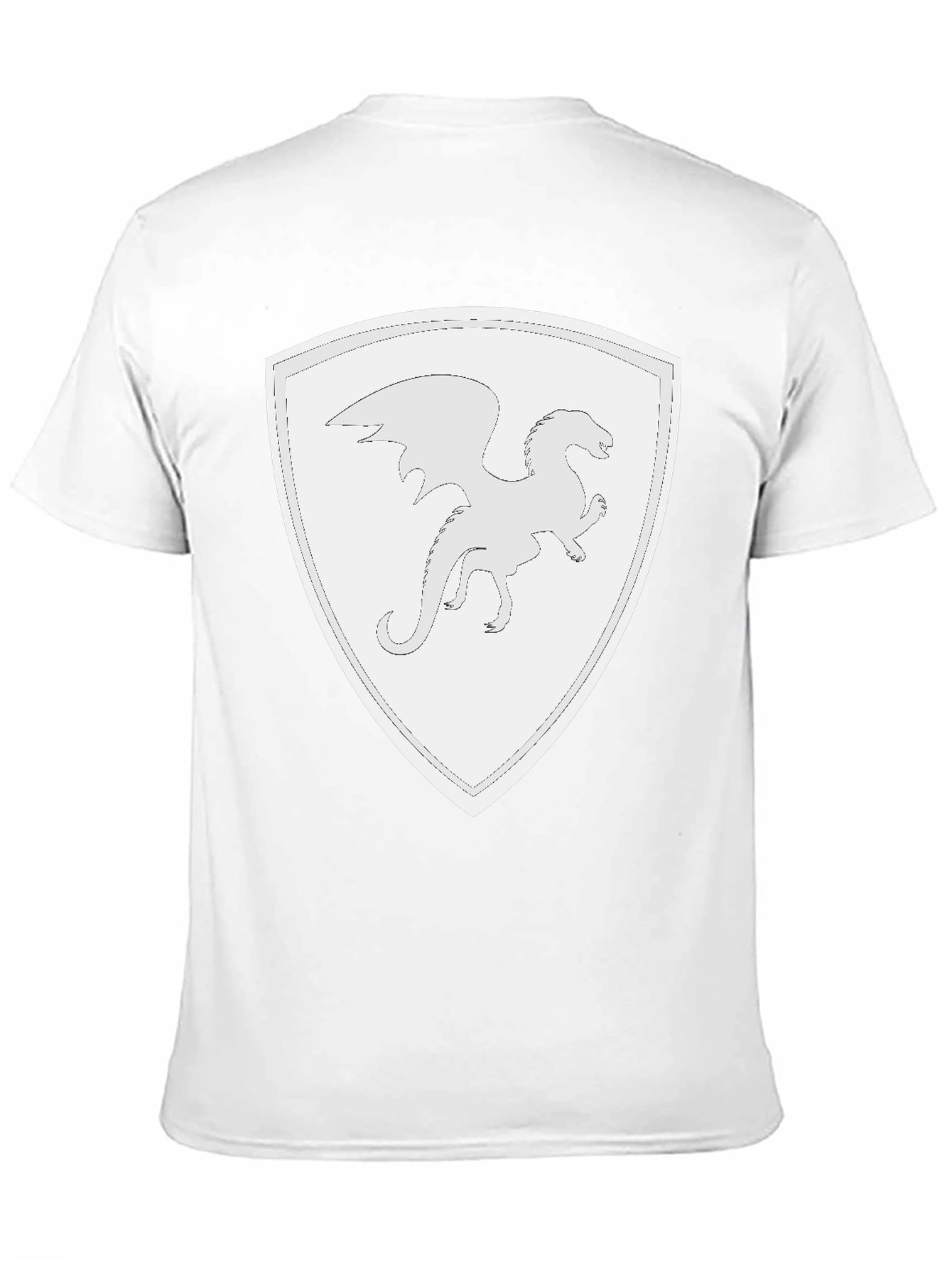 Dragon Shield Black T-Shirt - Fantasy Tee