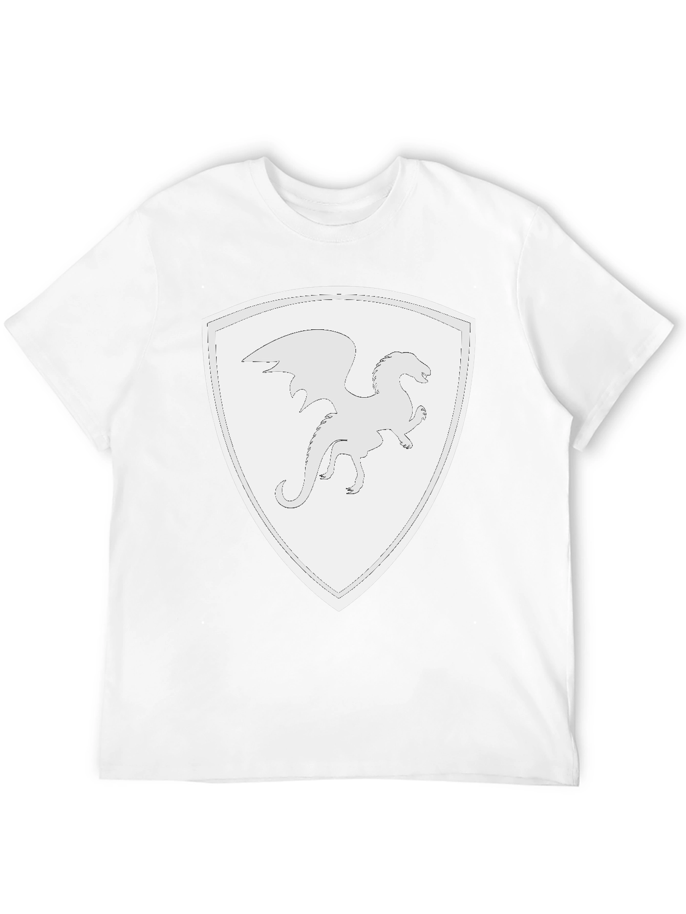 Dragon Shield Black T-Shirt - Fantasy Tee