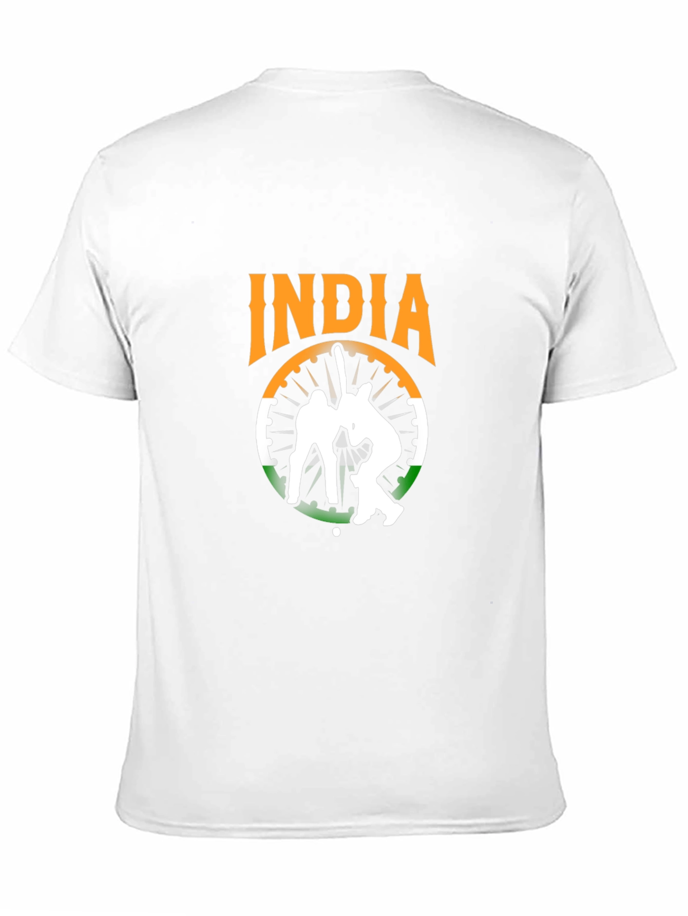 India Cricket Graphic Tee - Black Cotton T-Shirt