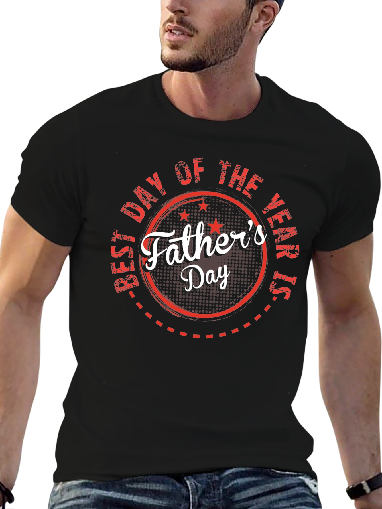 Fathers Day Best Day of the Year Black T-Shirt