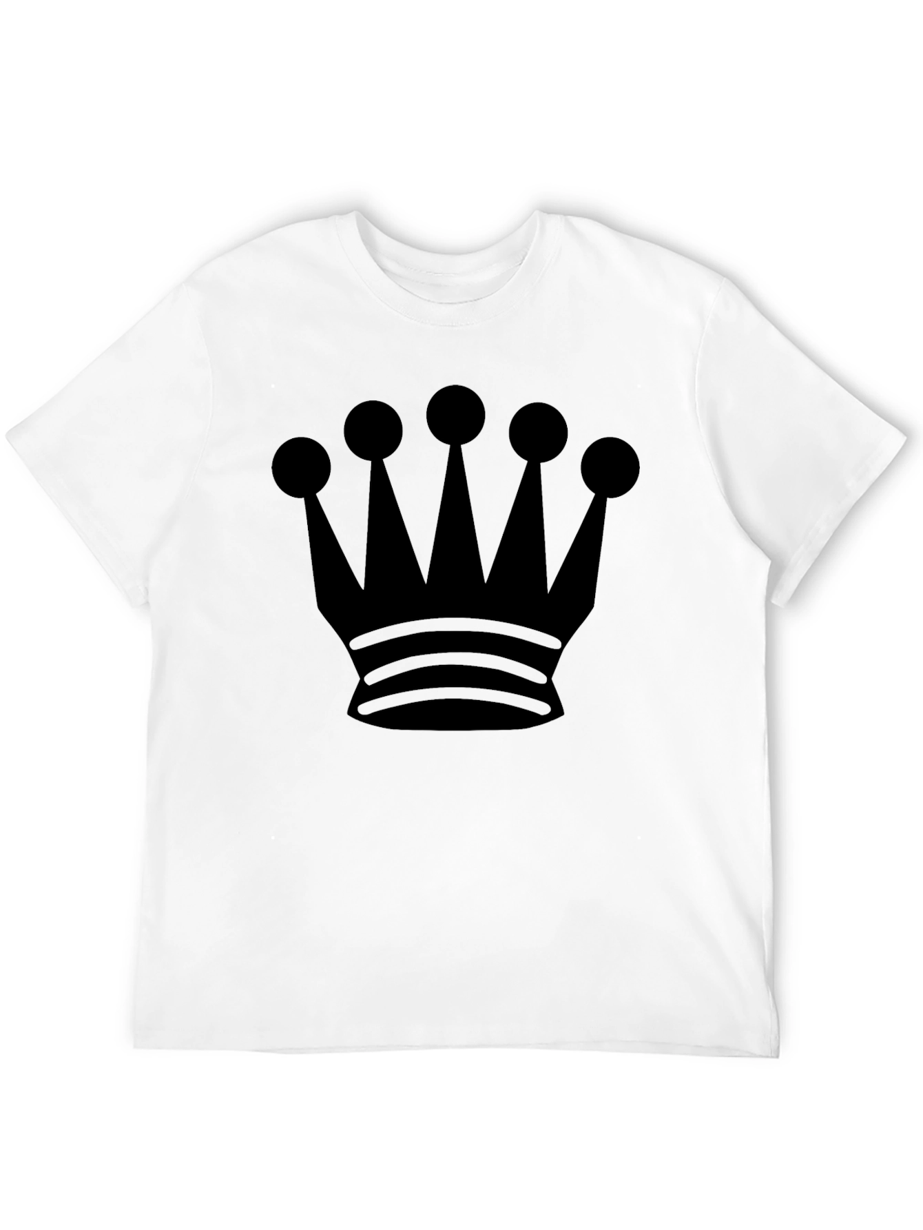 Crown Graphic Black T-Shirt - Stylish Design