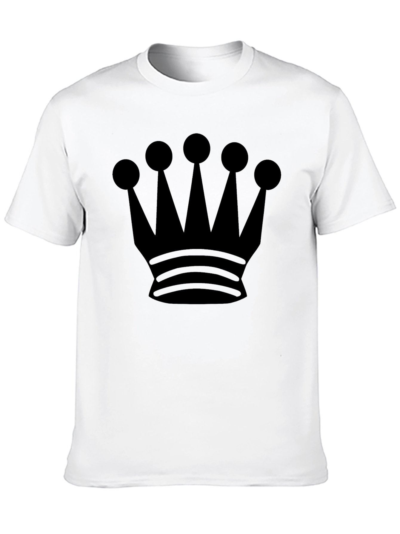 Crown Graphic Black T-Shirt - Stylish Design