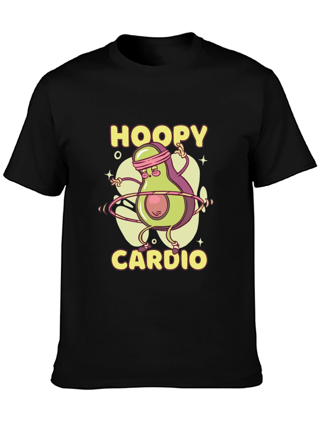 Hoopy Cardio Avocado Graphic T-Shirt