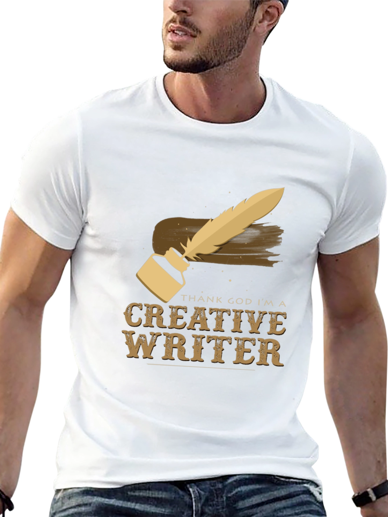 Creative Writer T-Shirt - Inkwell & Quill Design