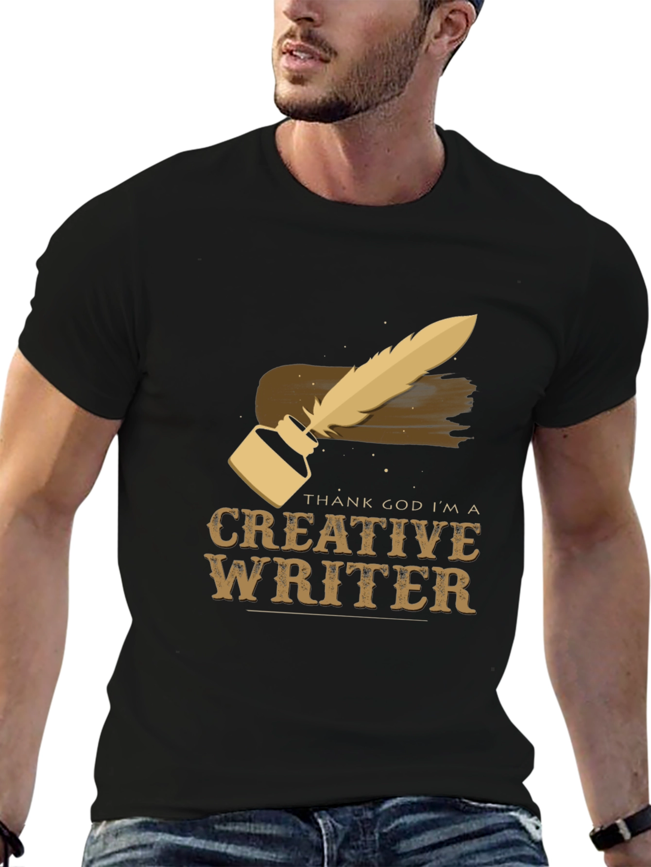 Creative Writer T-Shirt - Inkwell & Quill Design