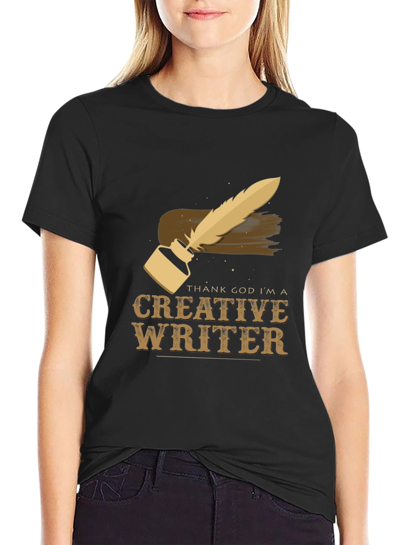 Creative Writer T-Shirt - Inkwell & Quill Design