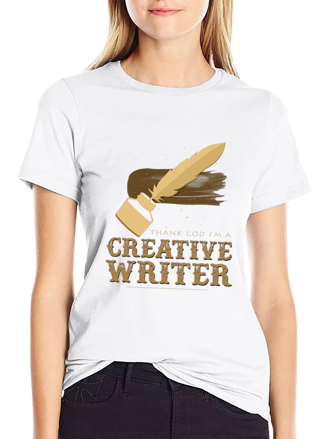 Creative Writer T-Shirt - Inkwell & Quill Design