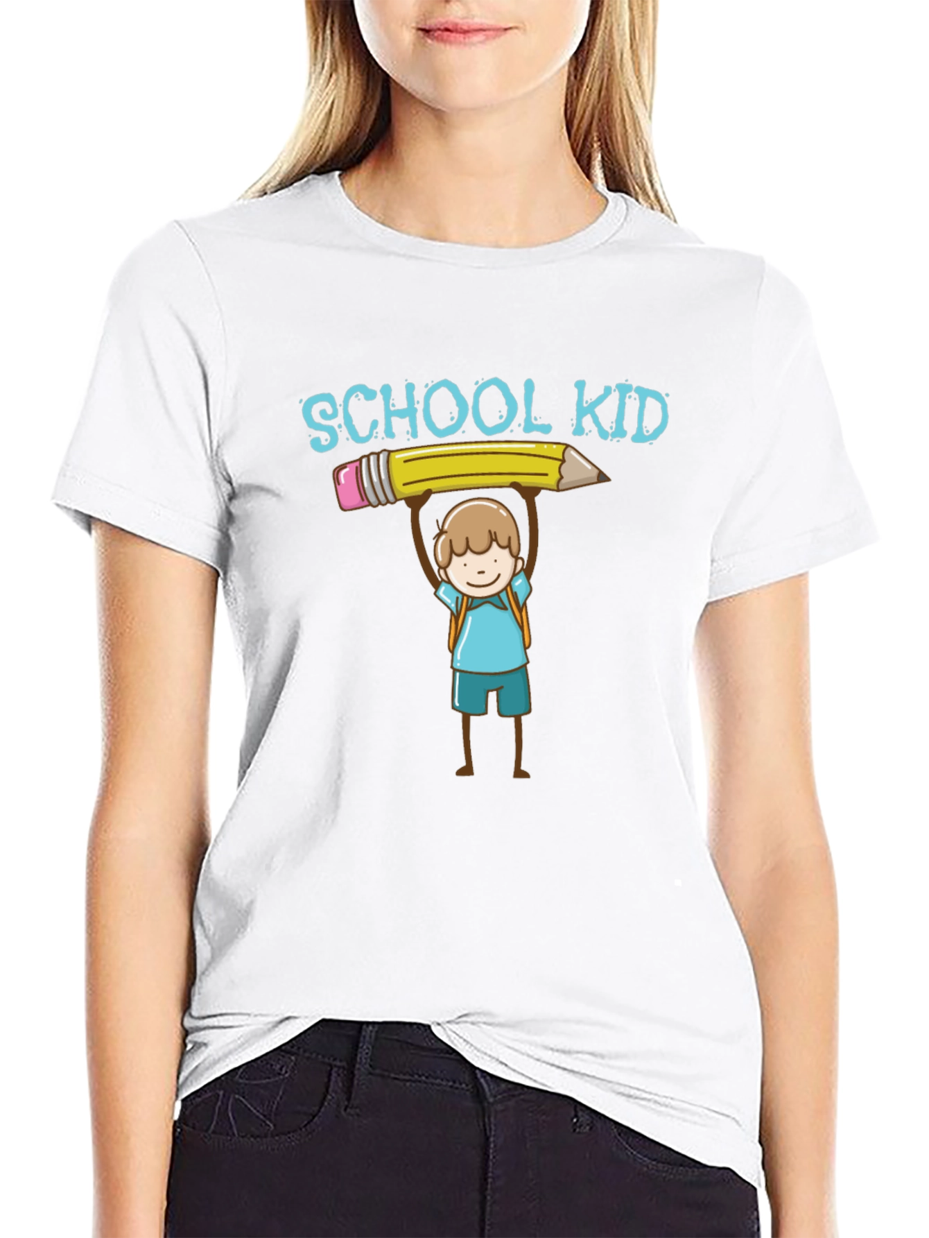 School Kid Graphic T-Shirt