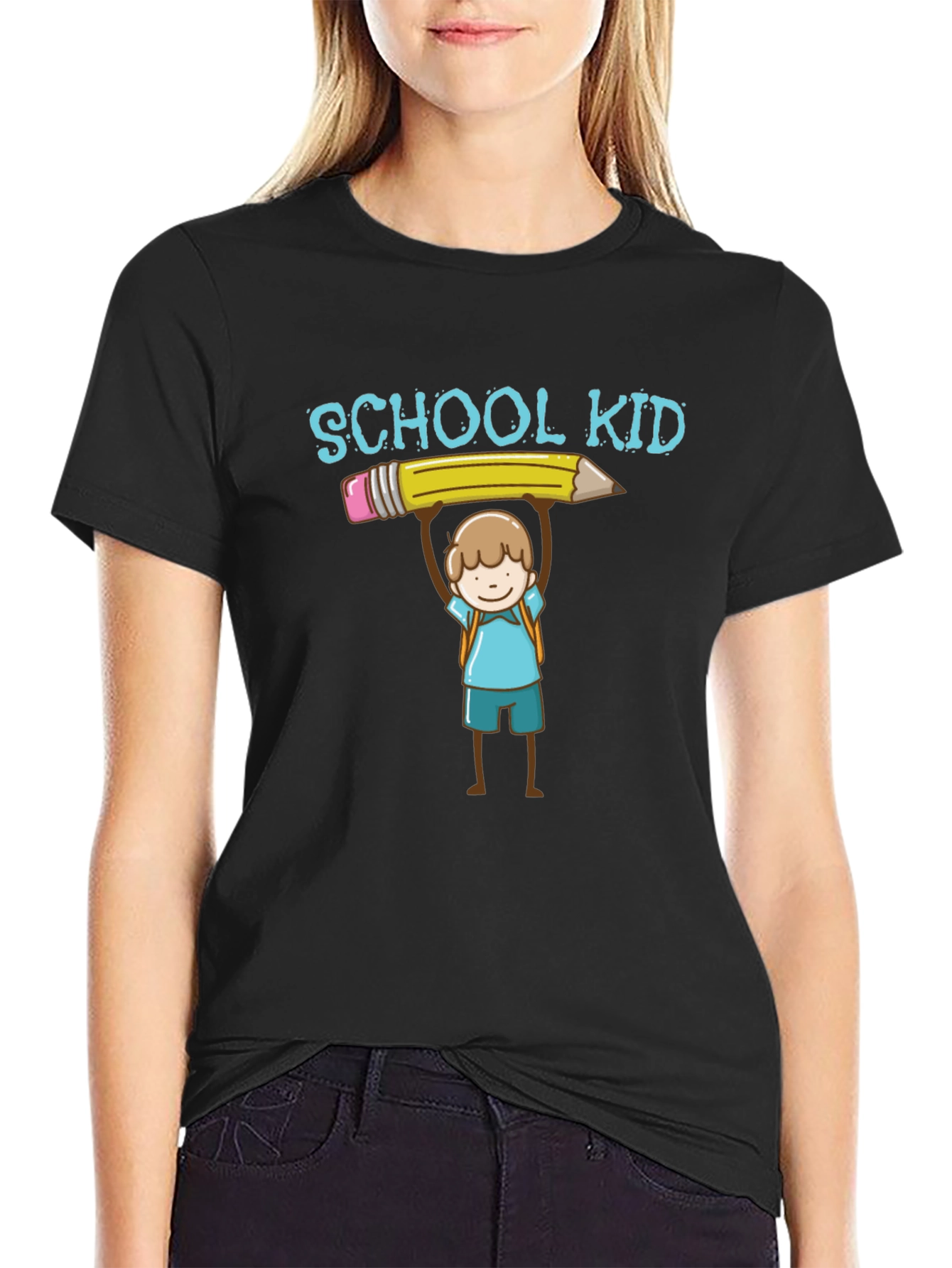 School Kid Graphic T-Shirt