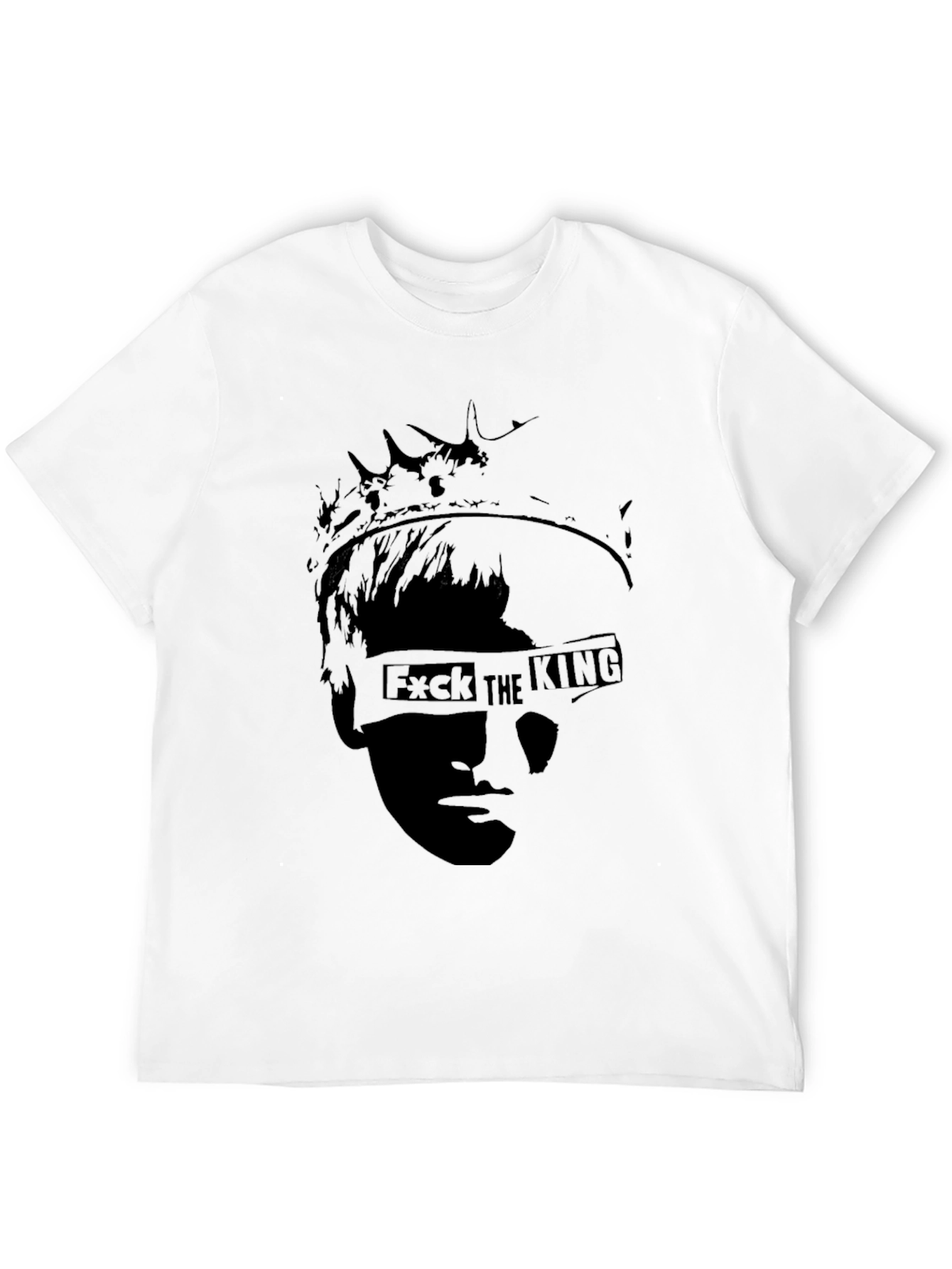 F*ck the King Graphic Black T-Shirt