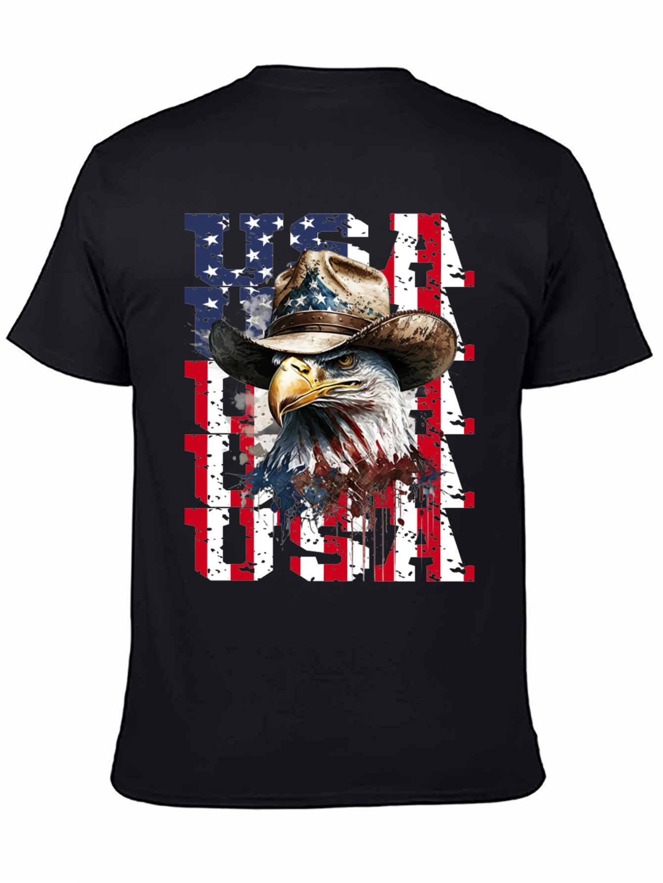 Patriotic Eagle USA Graphic Tee