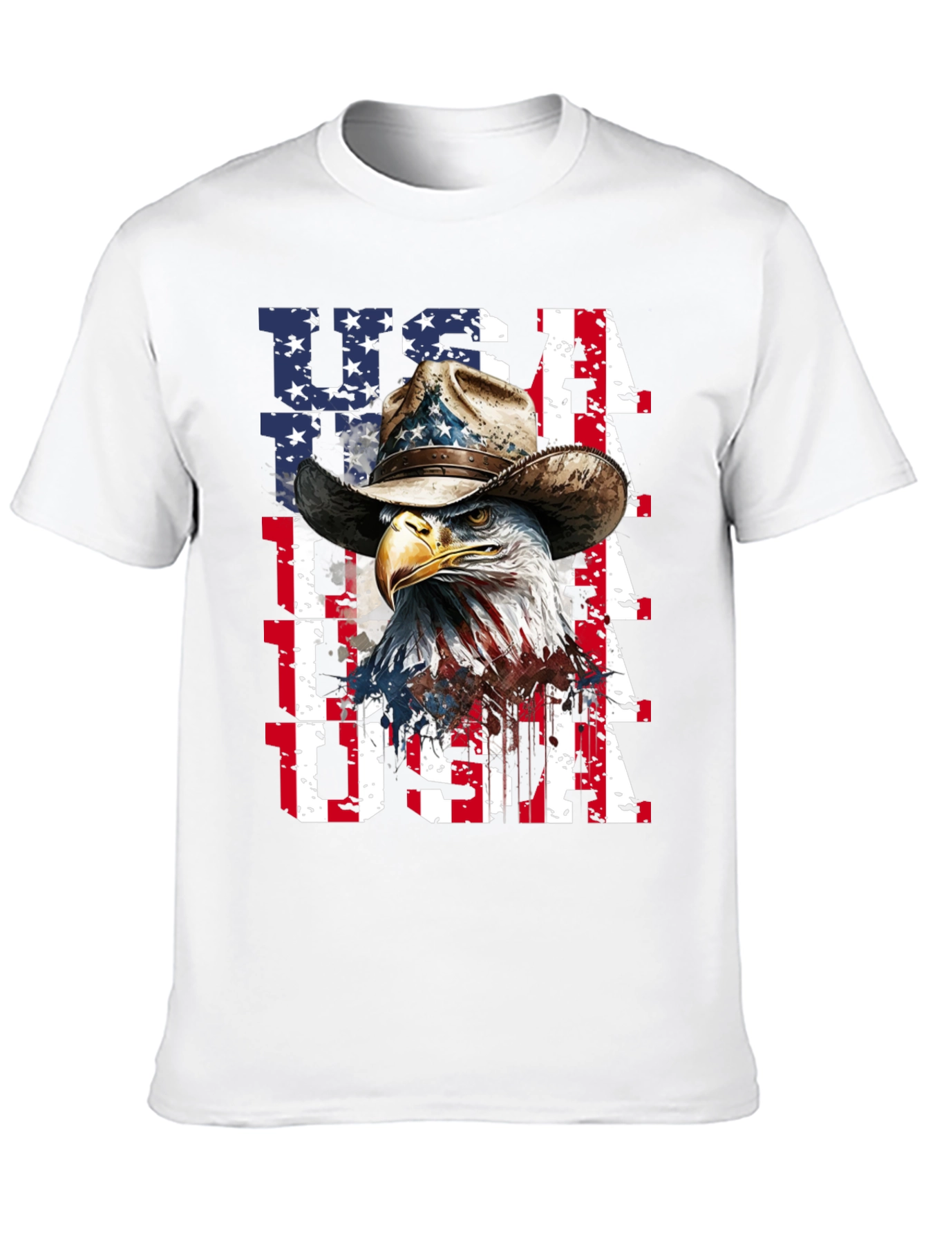 Patriotic Eagle USA Graphic Tee
