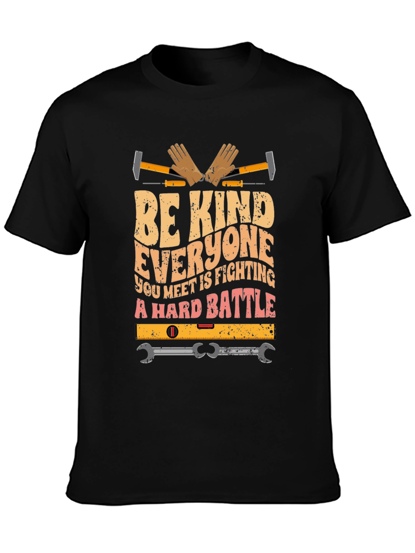 Be Kind Shirt - Construction Worker Graphic Tee