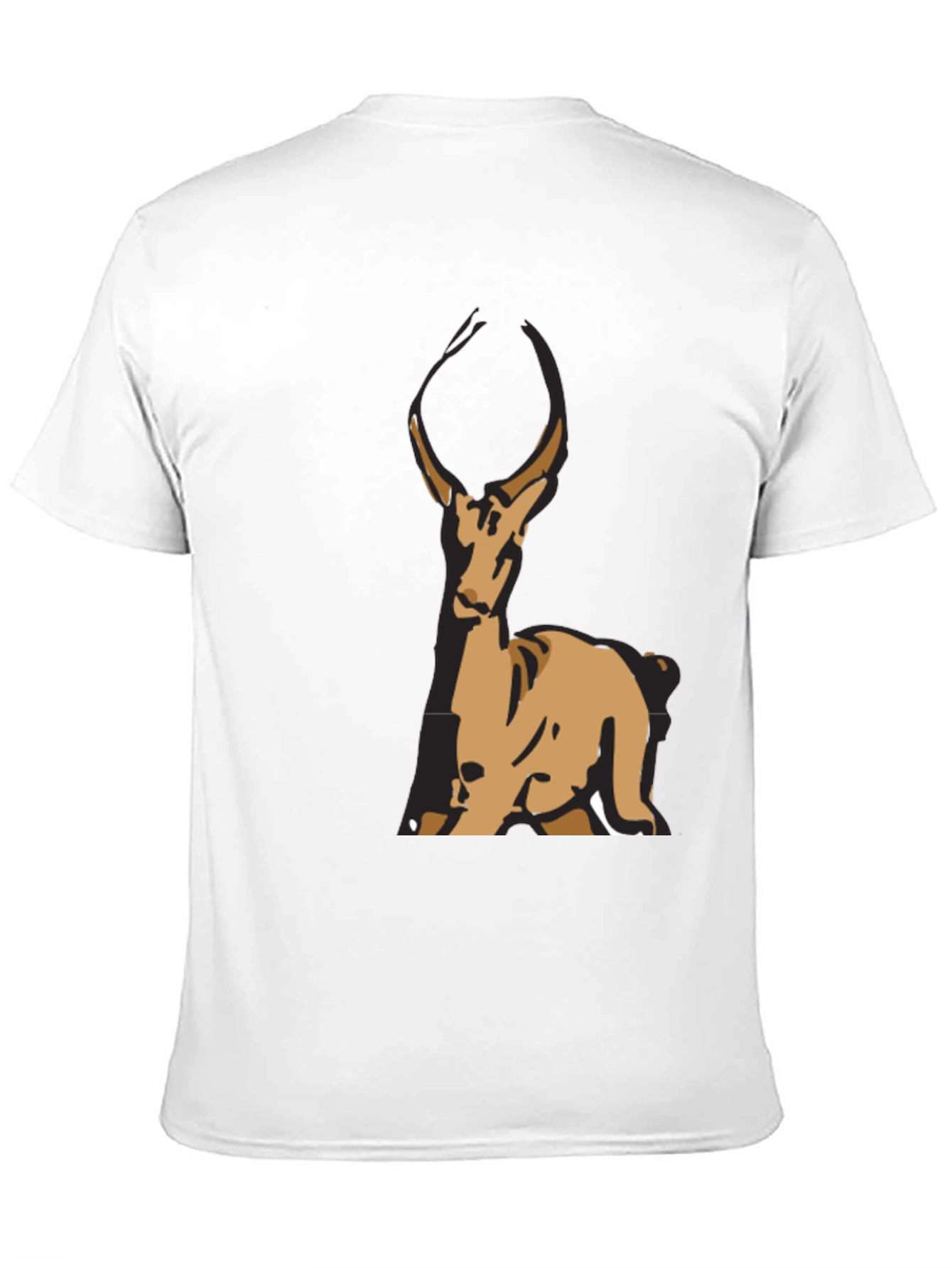 Deer Graphic Black T-Shirt - Casual Wear