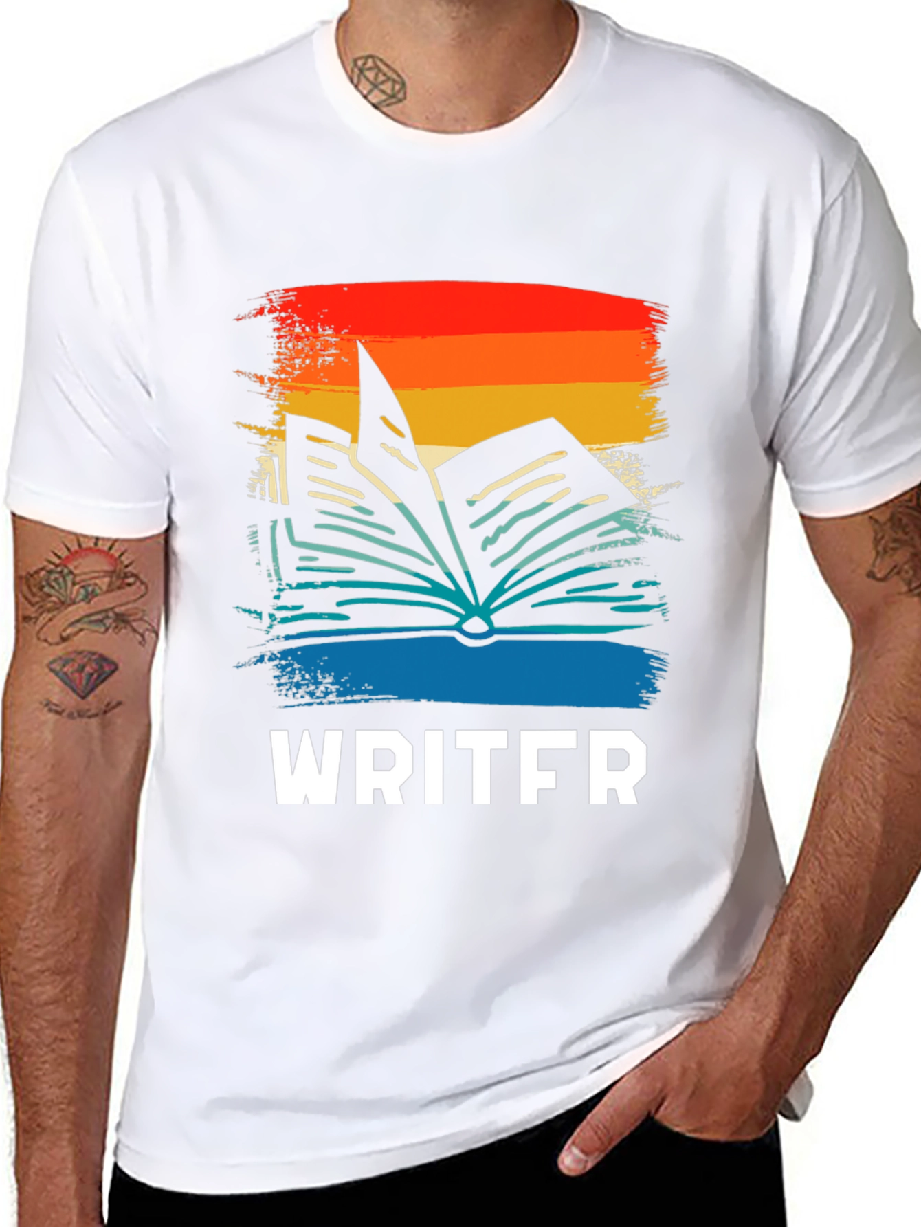 Writer Retro Book T-Shirt