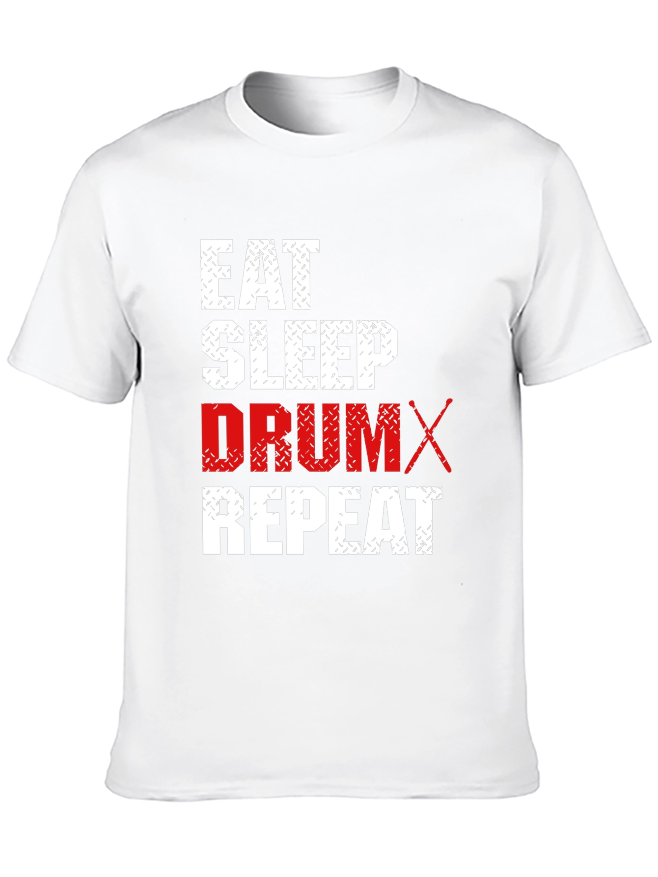 Eat Sleep Drum Repeat Black T-Shirt