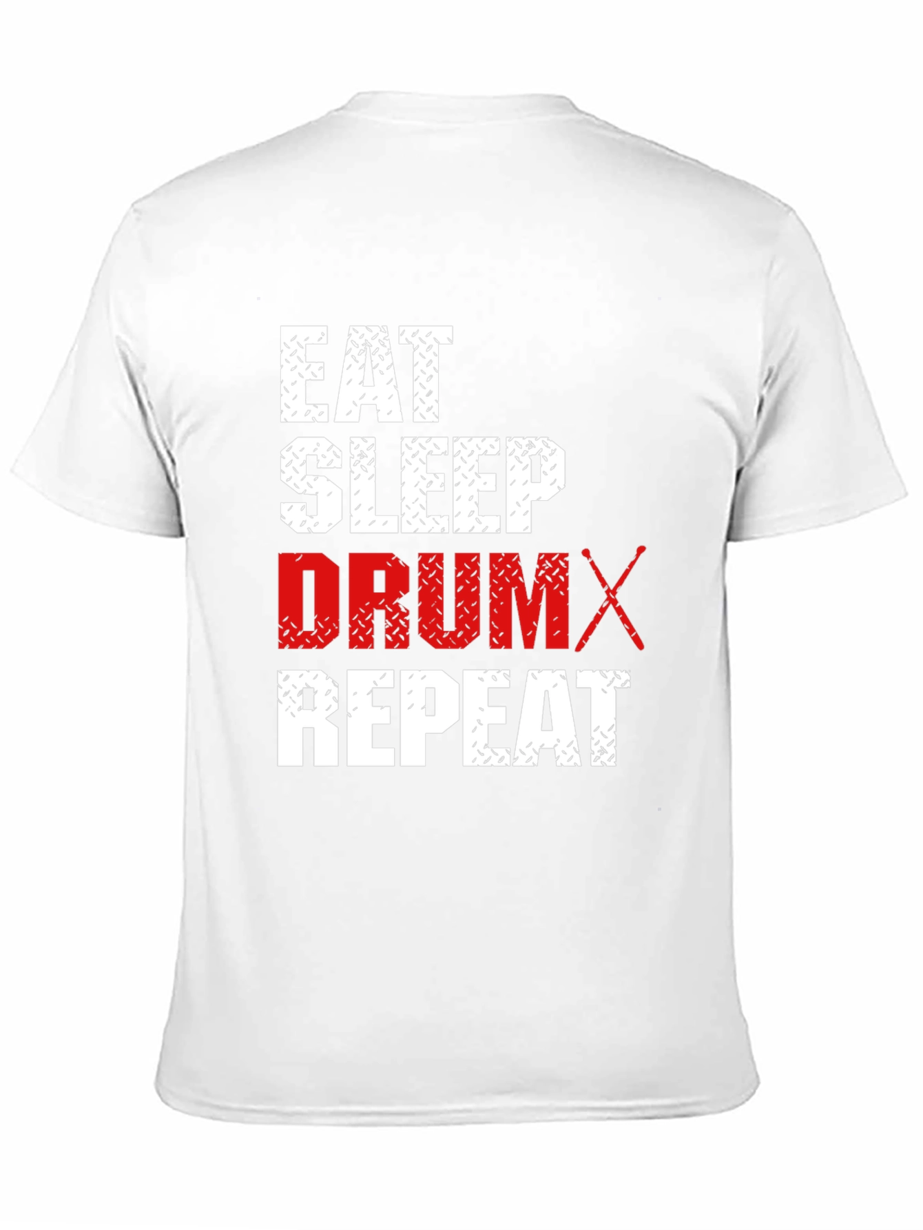 Eat Sleep Drum Repeat Black T-Shirt
