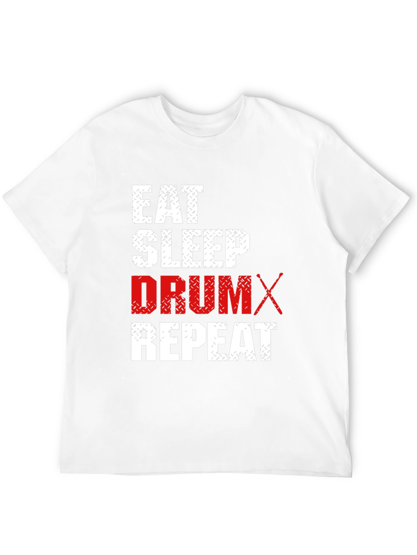 Eat Sleep Drum Repeat Black T-Shirt