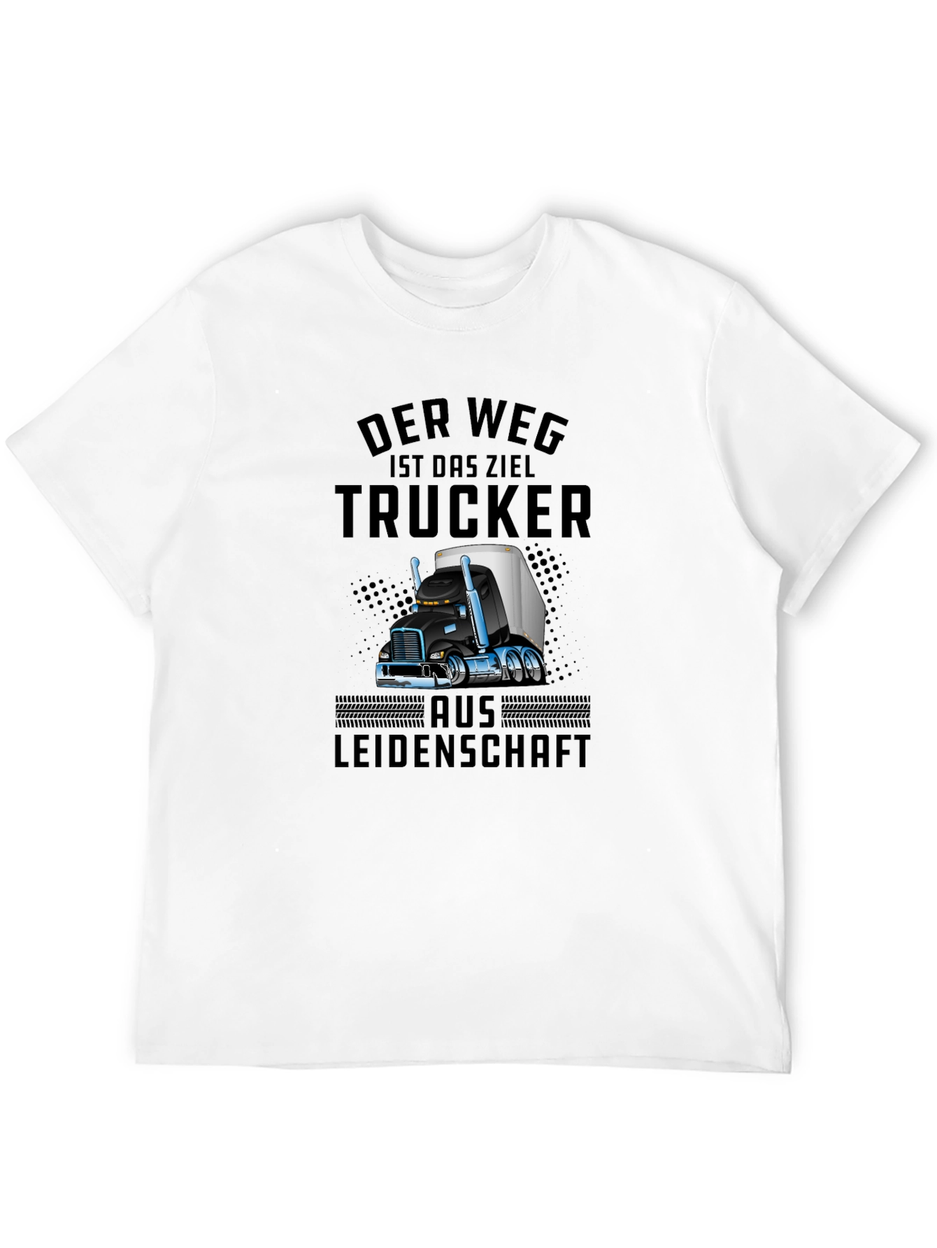 Trucker Passion Graphic T-Shirt