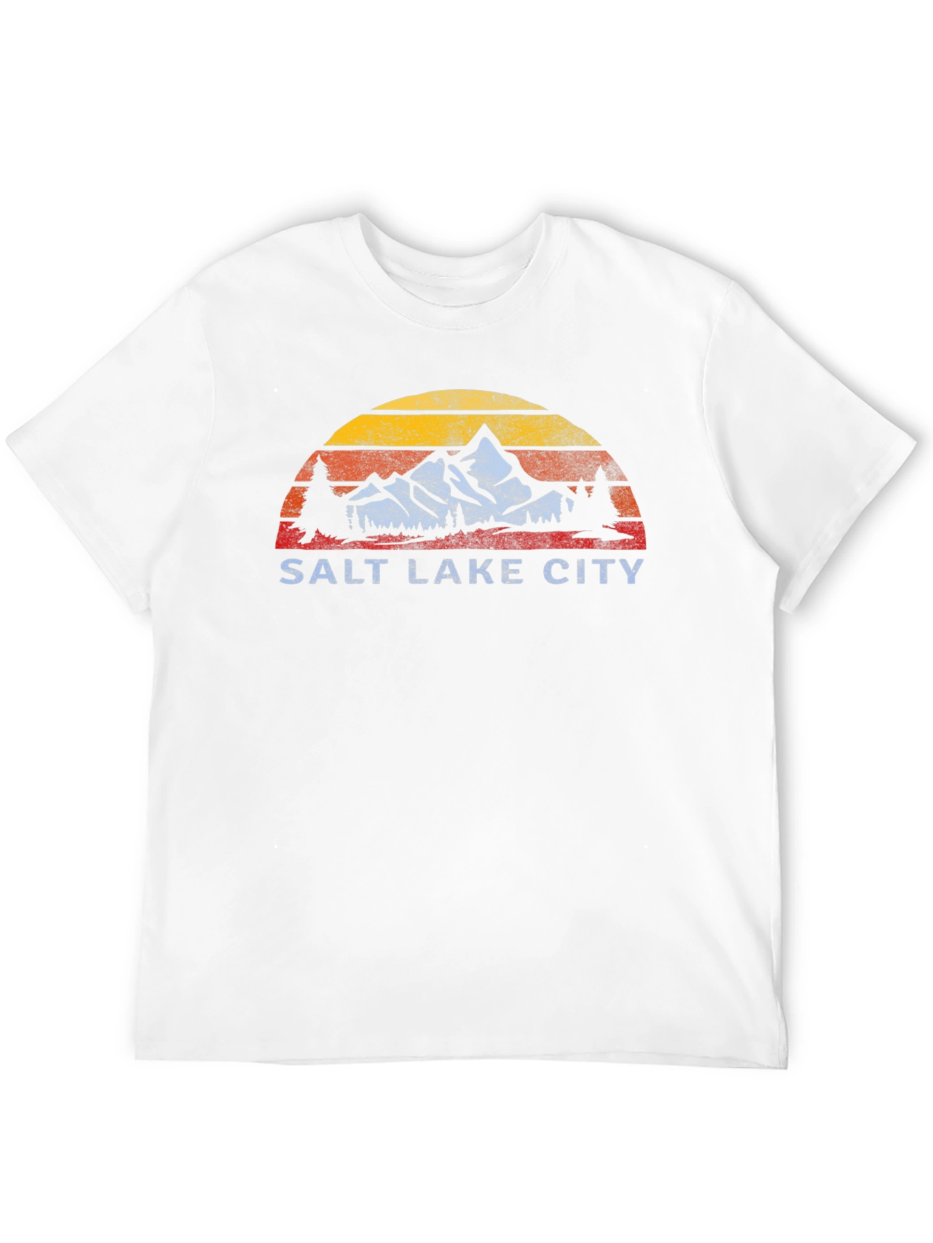 Salt Lake City Retro Mountain Graphic T-Shirt