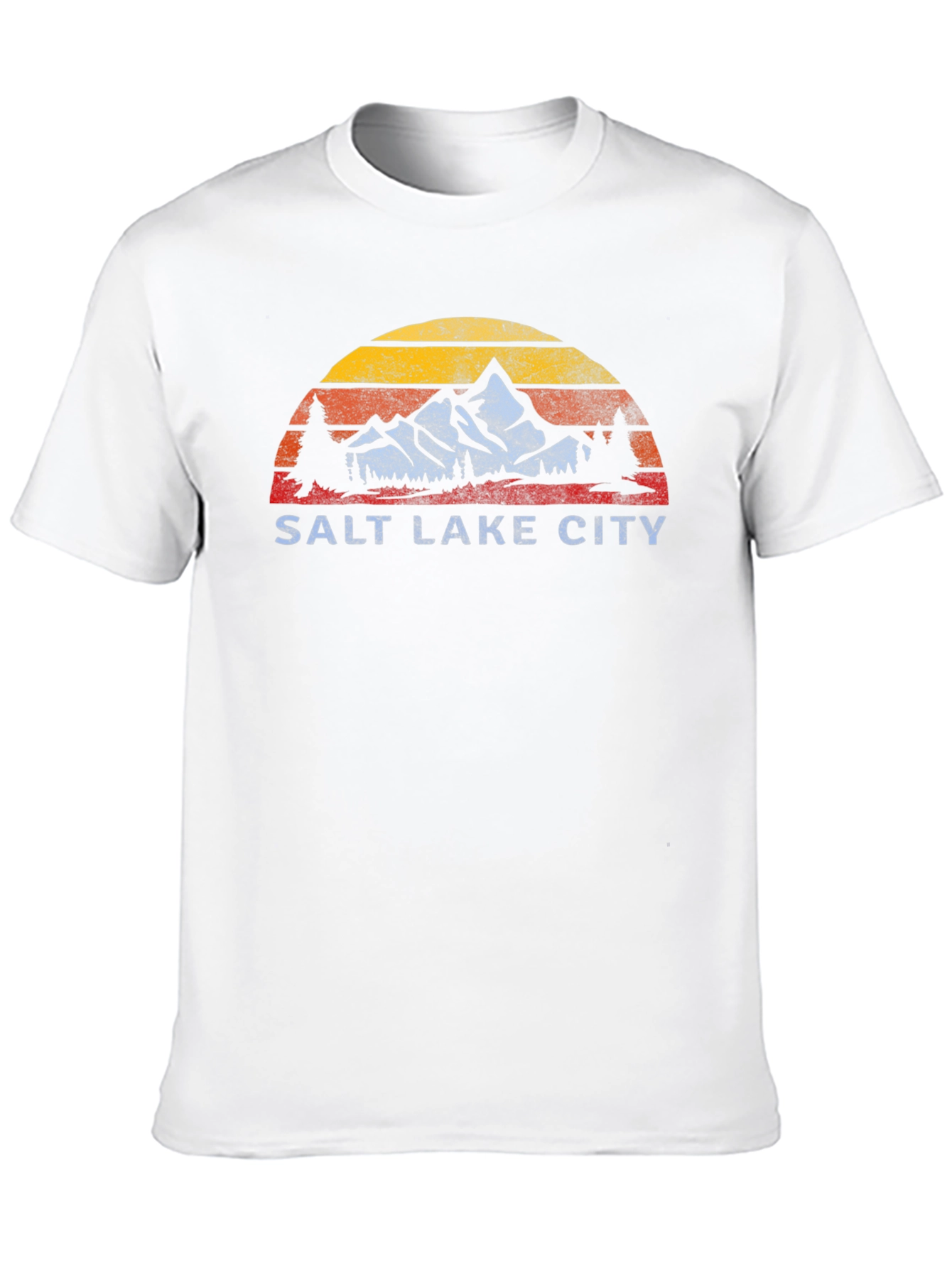 Salt Lake City Retro Mountain Graphic T-Shirt