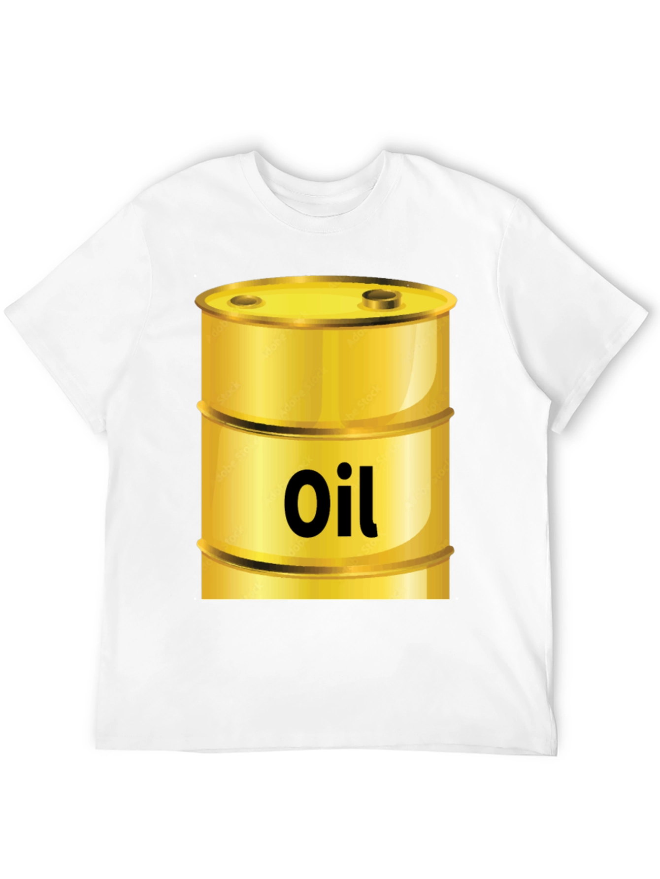 Oil Barrel Graphic Tee - Cool Black T-Shirt