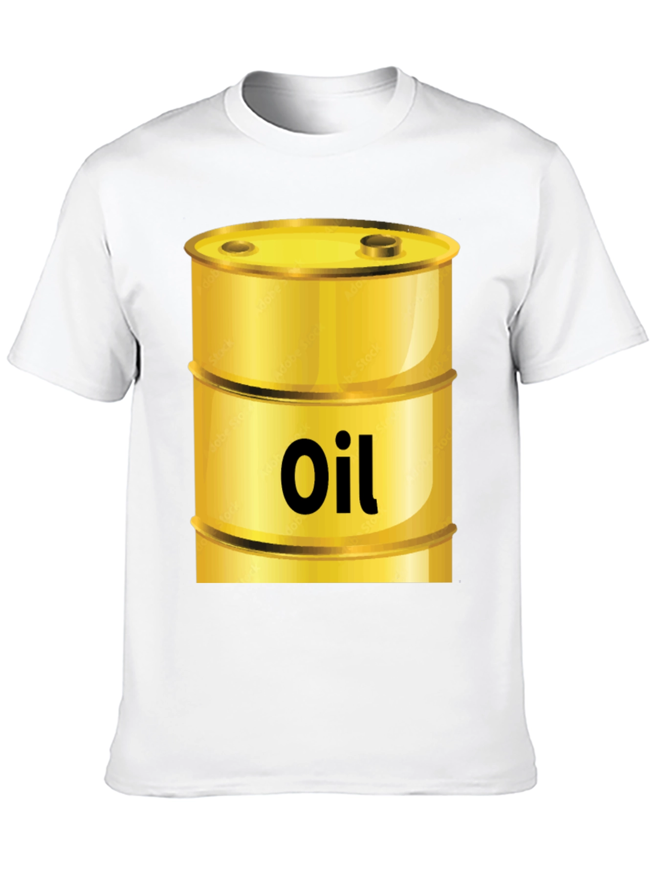 Oil Barrel Graphic Tee - Cool Black T-Shirt