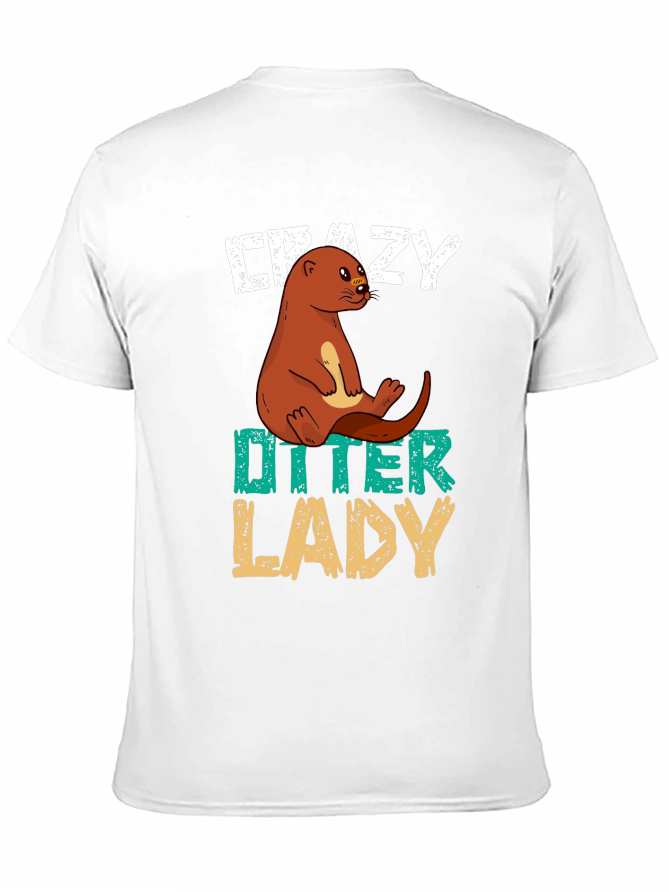 Crazy Otter Lady T-Shirt - Unisex Animal Lover Tee