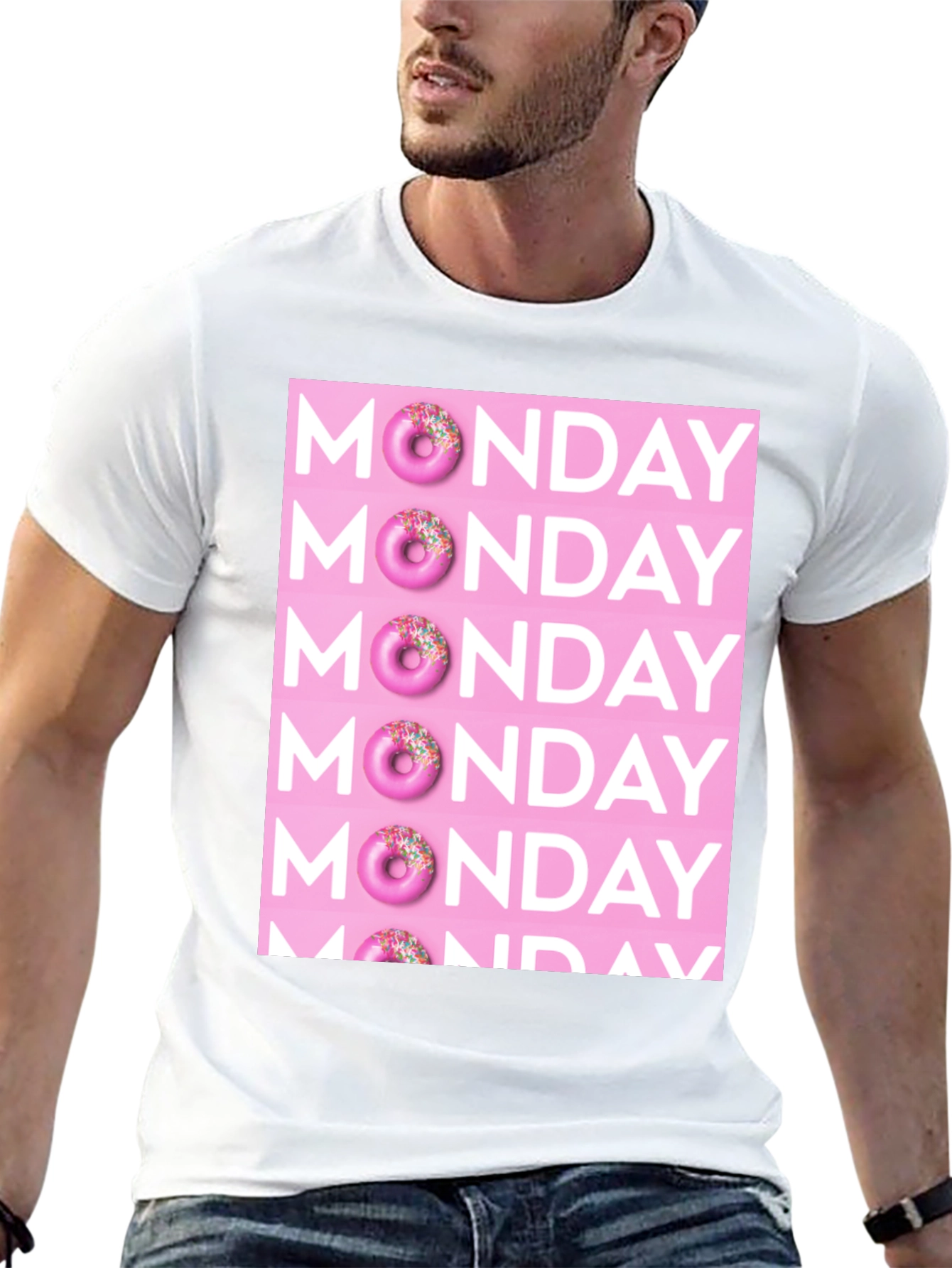 Monday Donut Graphic T-Shirt - Fun & Casual Style