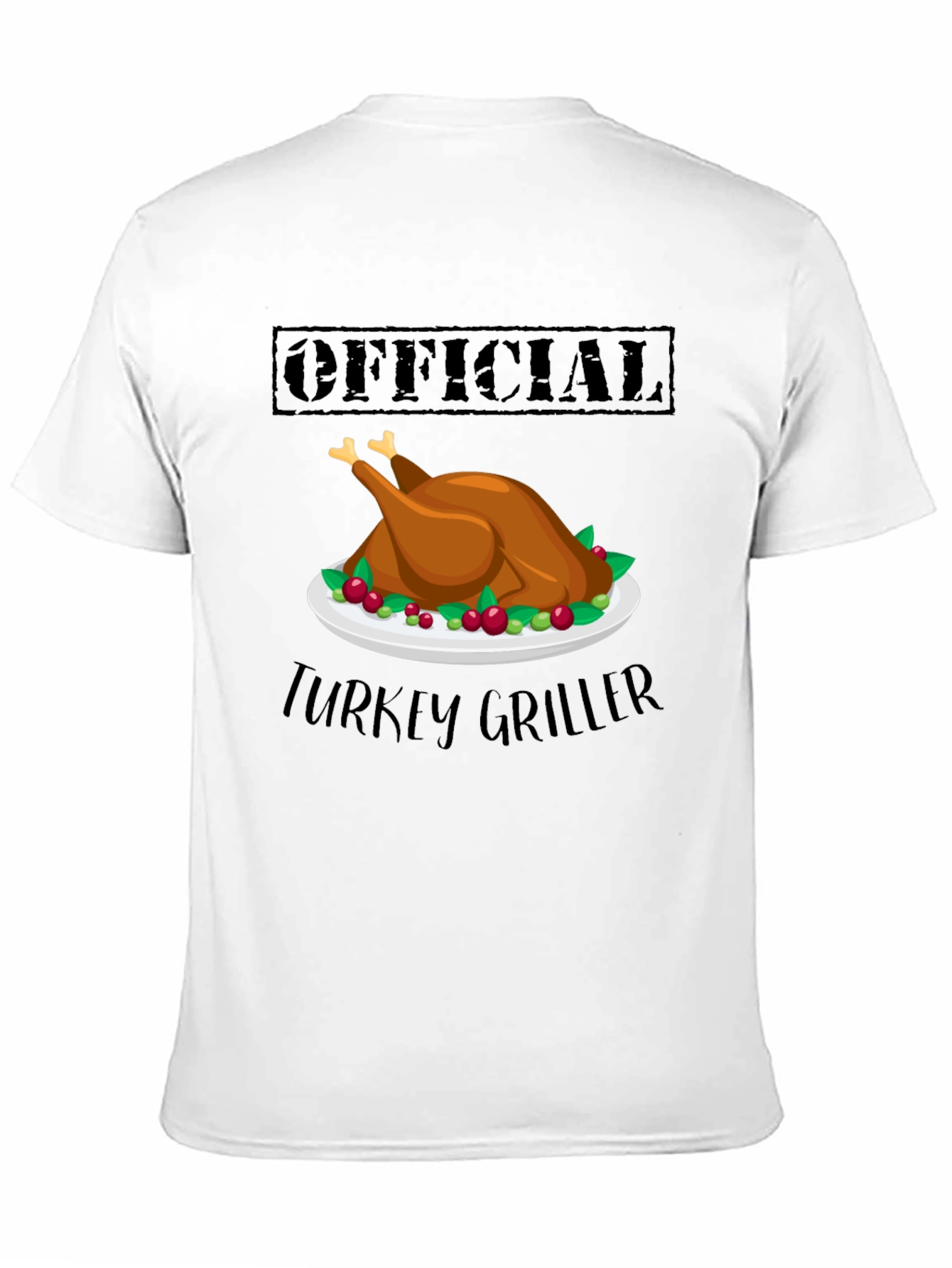 Official Turkey Griller T-Shirt - Thanksgiving Cook Tee