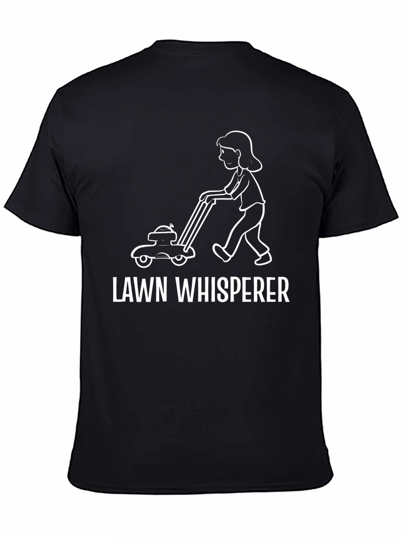 Lawn Whisperer Graphic T-Shirt - Unisex Black Tee