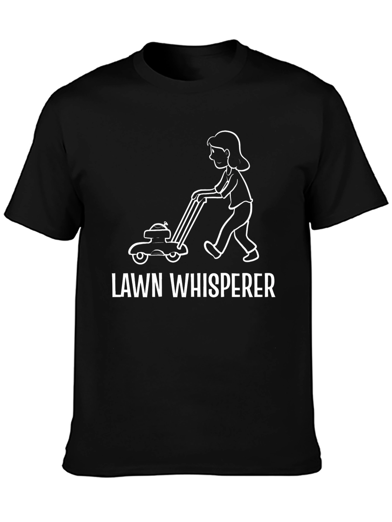 Lawn Whisperer Graphic T-Shirt - Unisex Black Tee