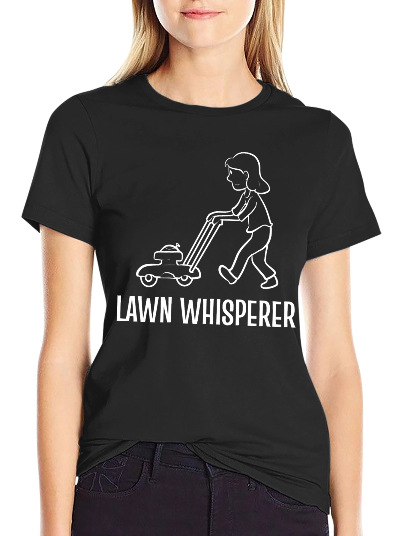 Lawn Whisperer Graphic T-Shirt - Unisex Black Tee