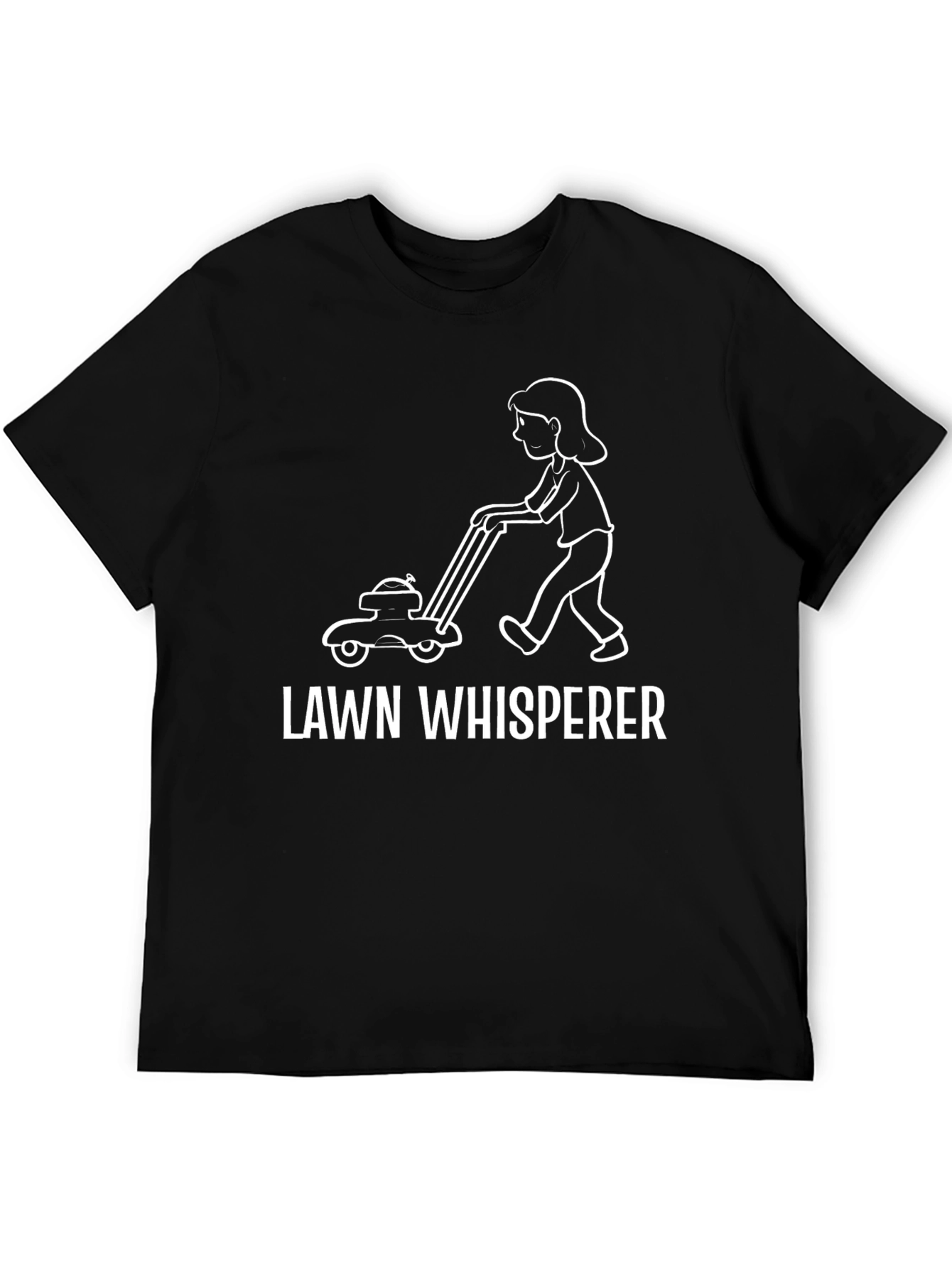 Lawn Whisperer Graphic T-Shirt - Unisex Black Tee