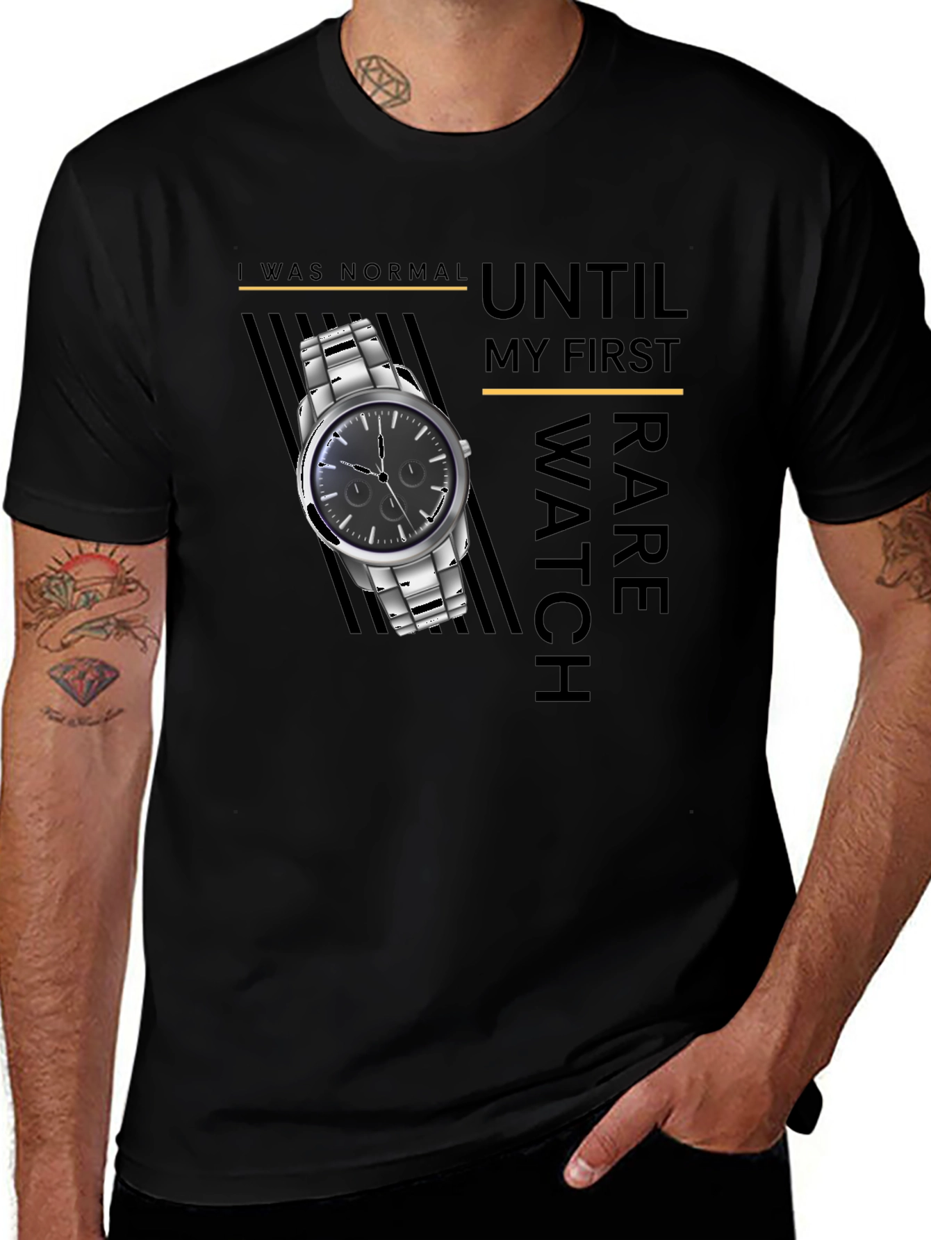 Rare Watch Collector T-Shirt - Novelty Graphic Tee