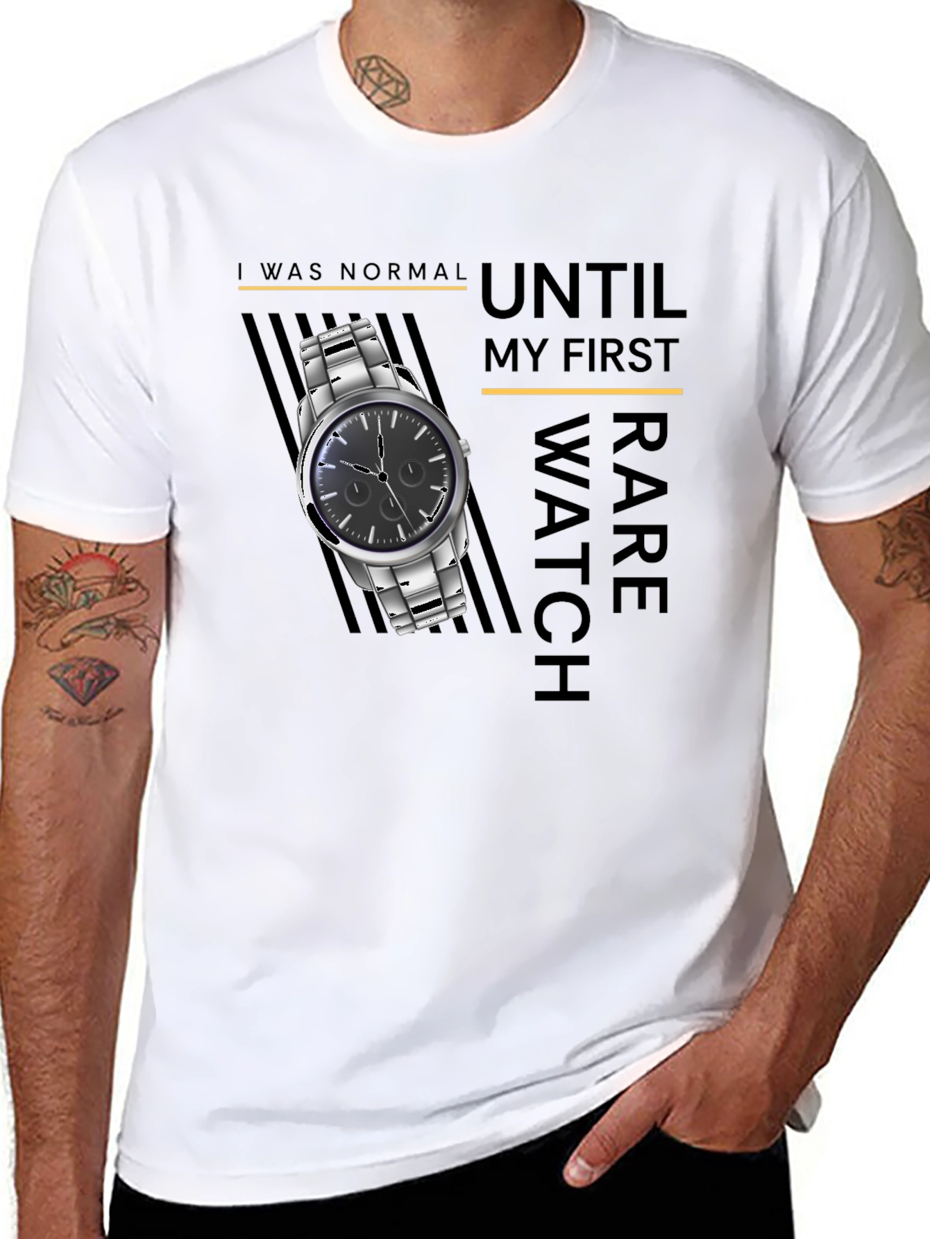 Rare Watch Collector T-Shirt - Novelty Graphic Tee