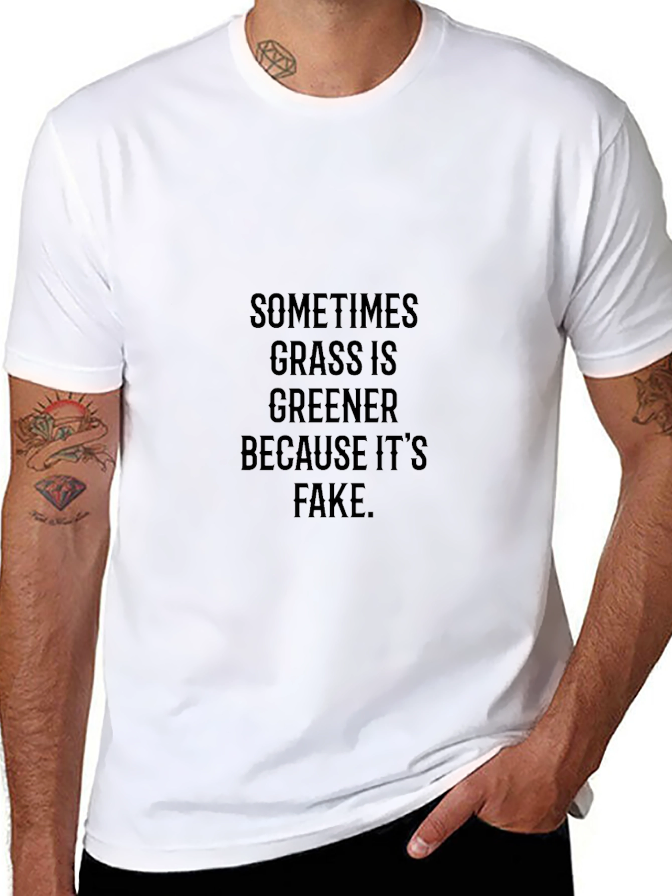 Sometimes Grass is Greener T-Shirt - Soft Cotton Blend