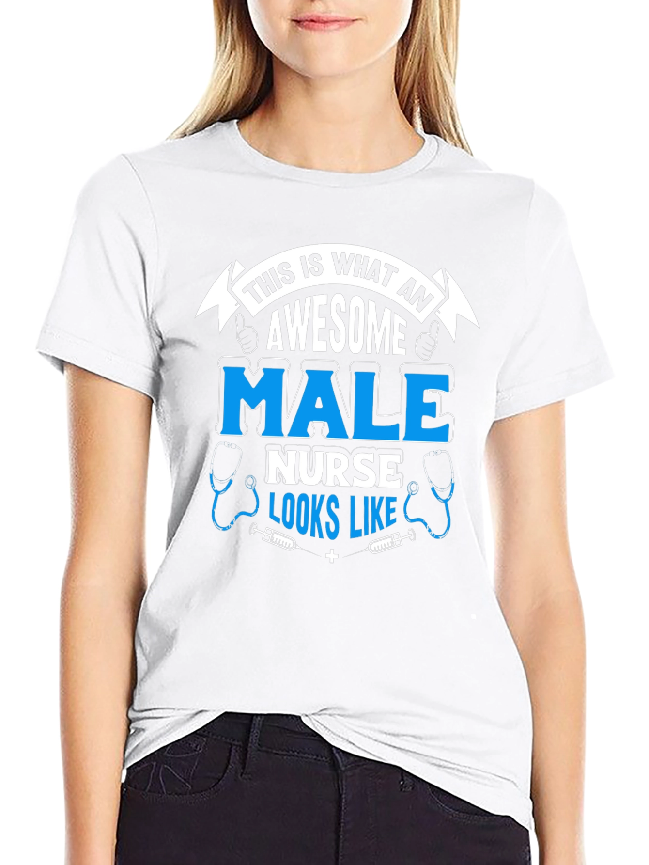 Awesome Male Nurse T-Shirt