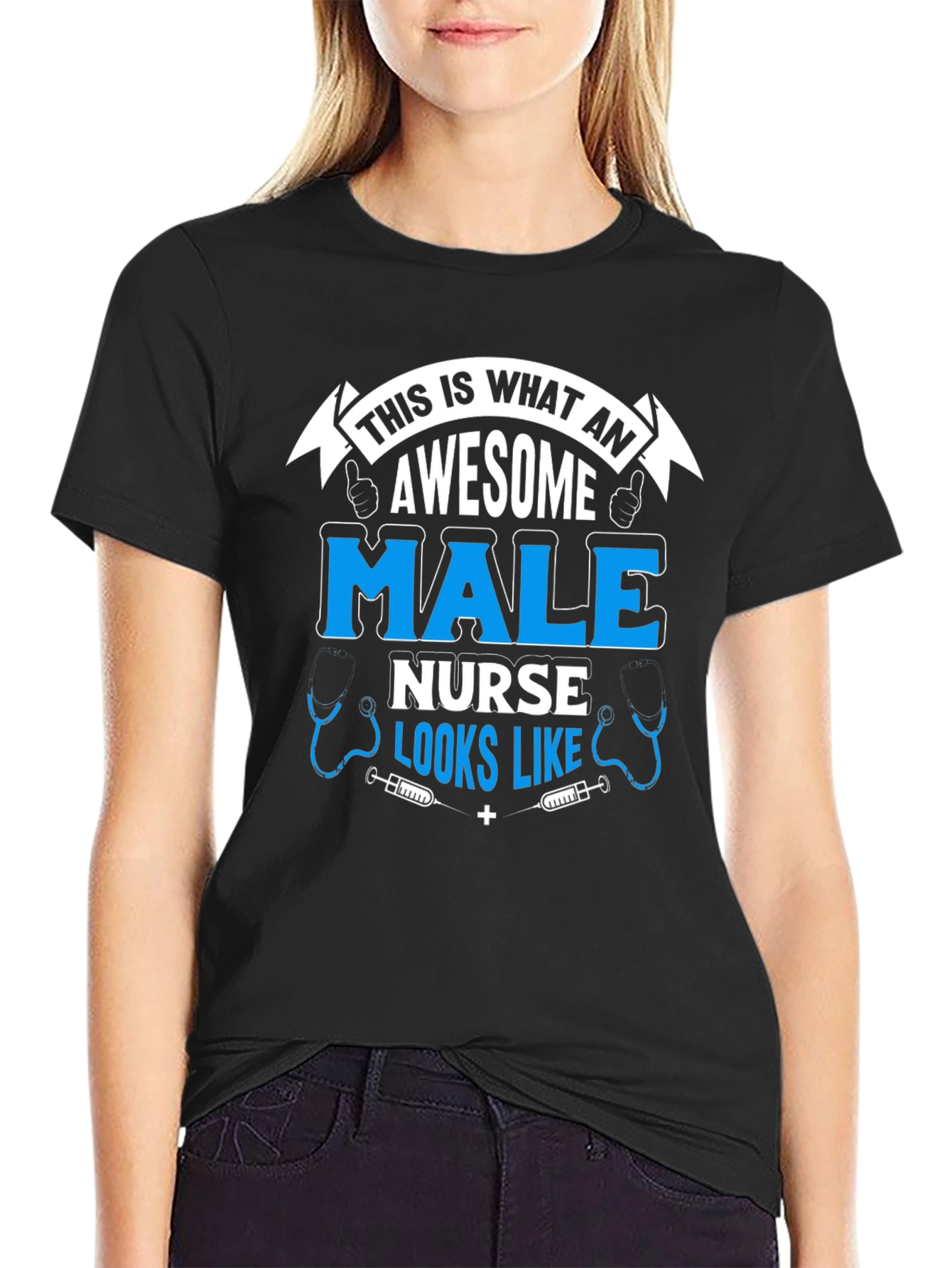 Awesome Male Nurse T-Shirt