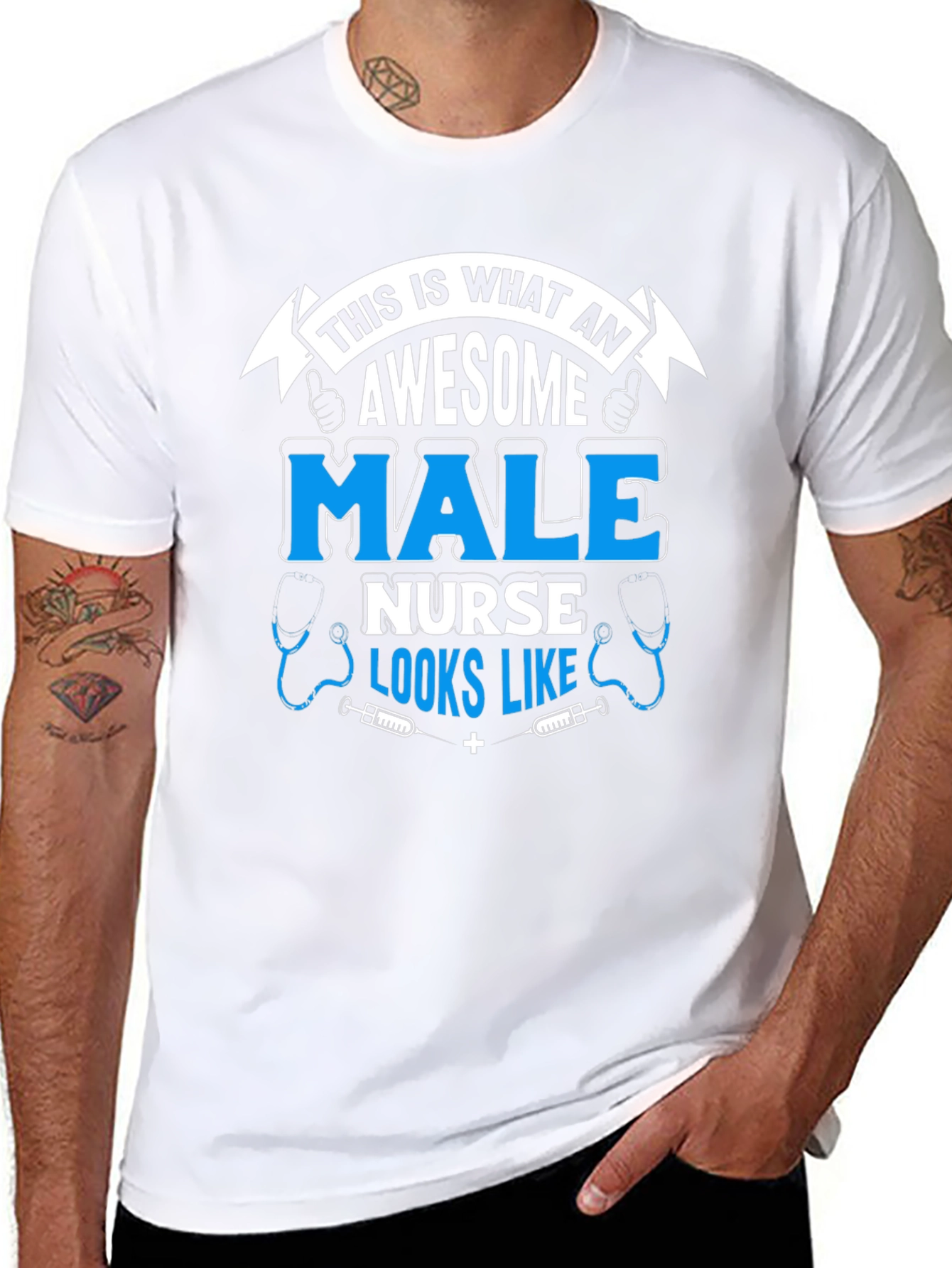 Awesome Male Nurse T-Shirt