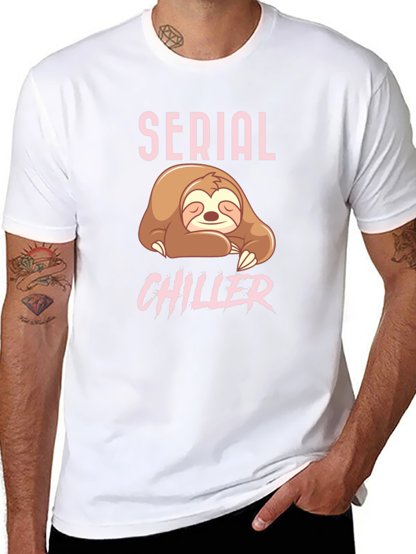 Serial Chiller Sloth T-Shirt - Comfy & Relaxed Fit