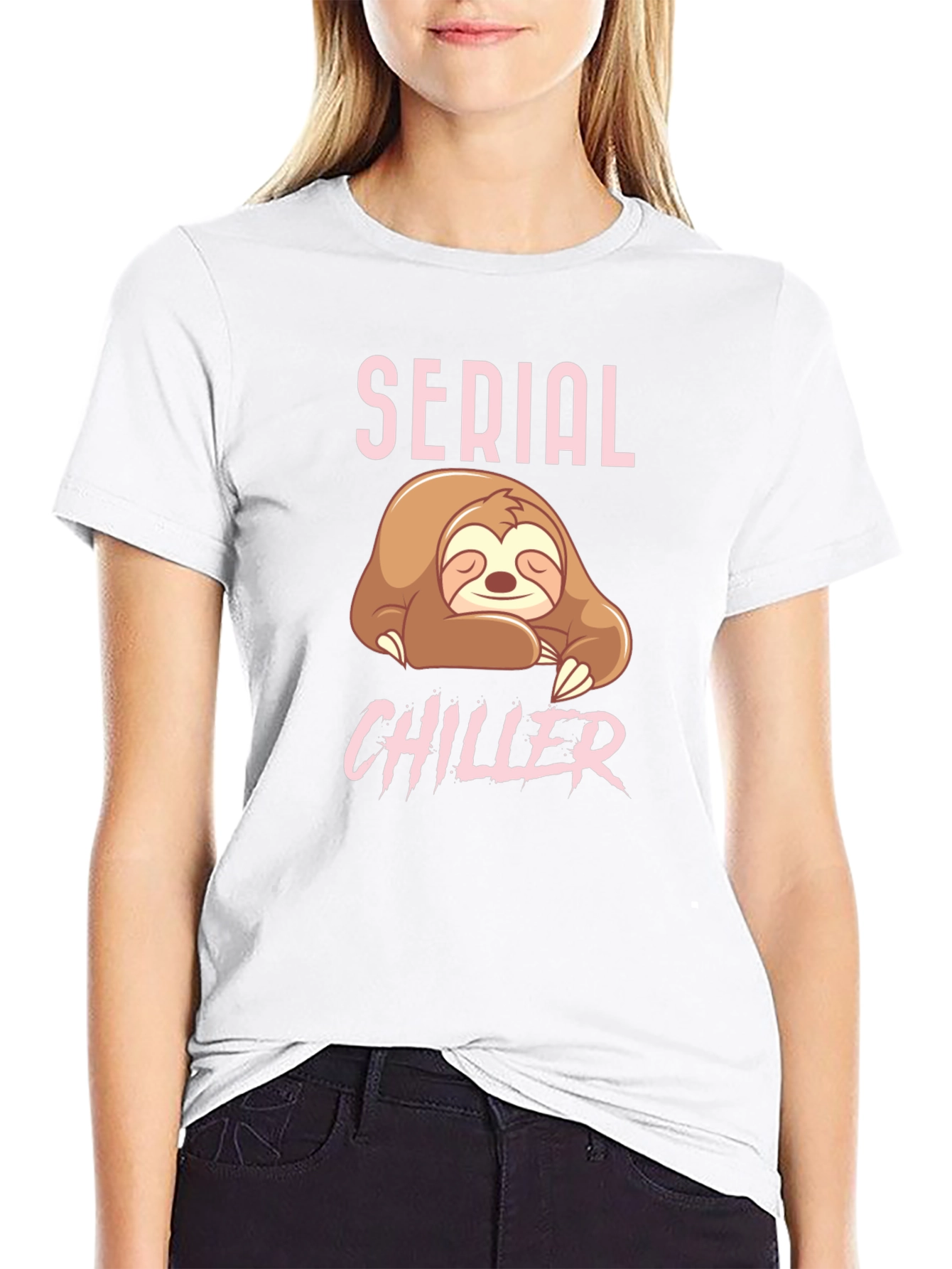 Serial Chiller Sloth T-Shirt - Comfy & Relaxed Fit
