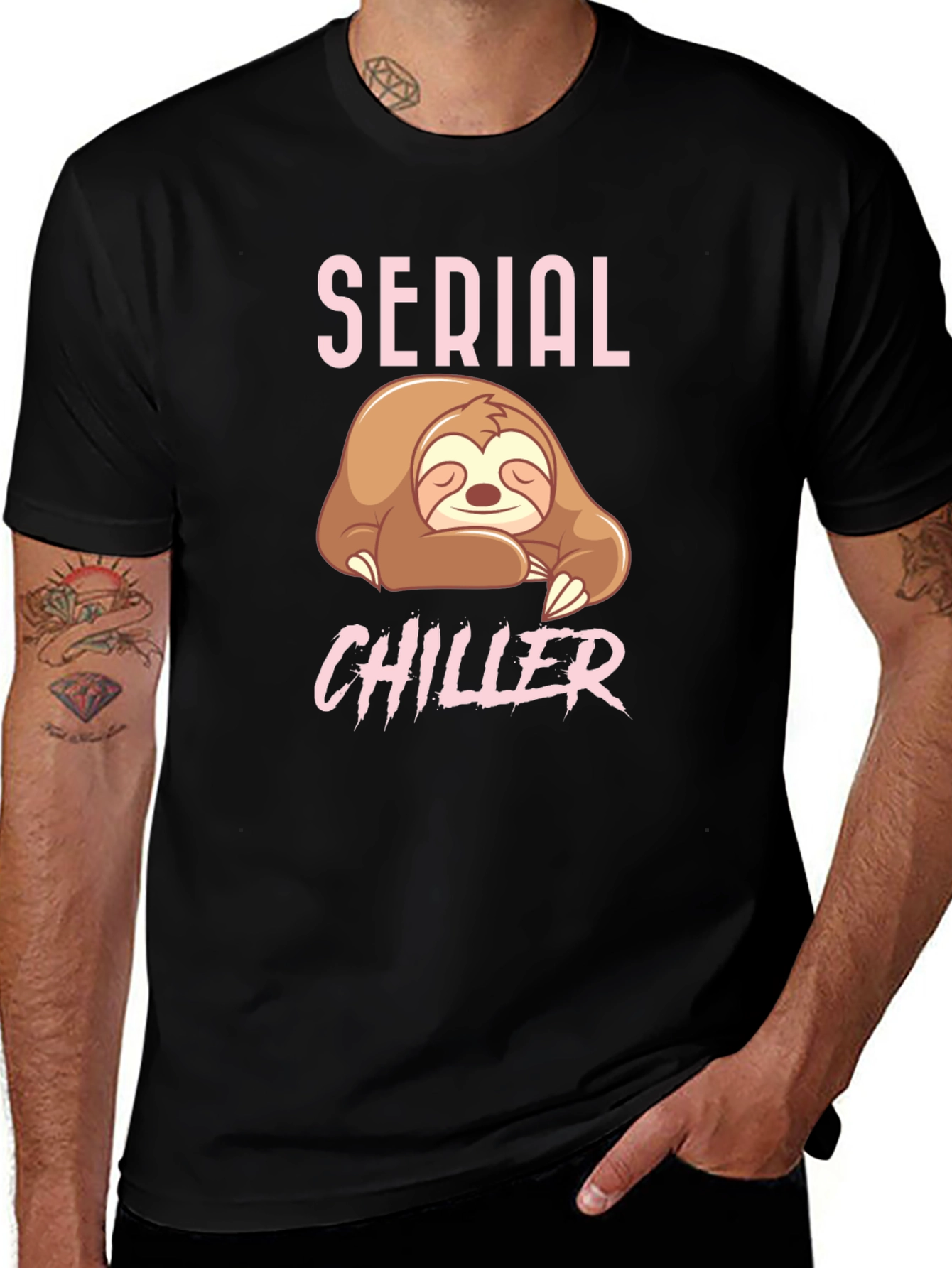 Serial Chiller Sloth T-Shirt - Comfy & Relaxed Fit